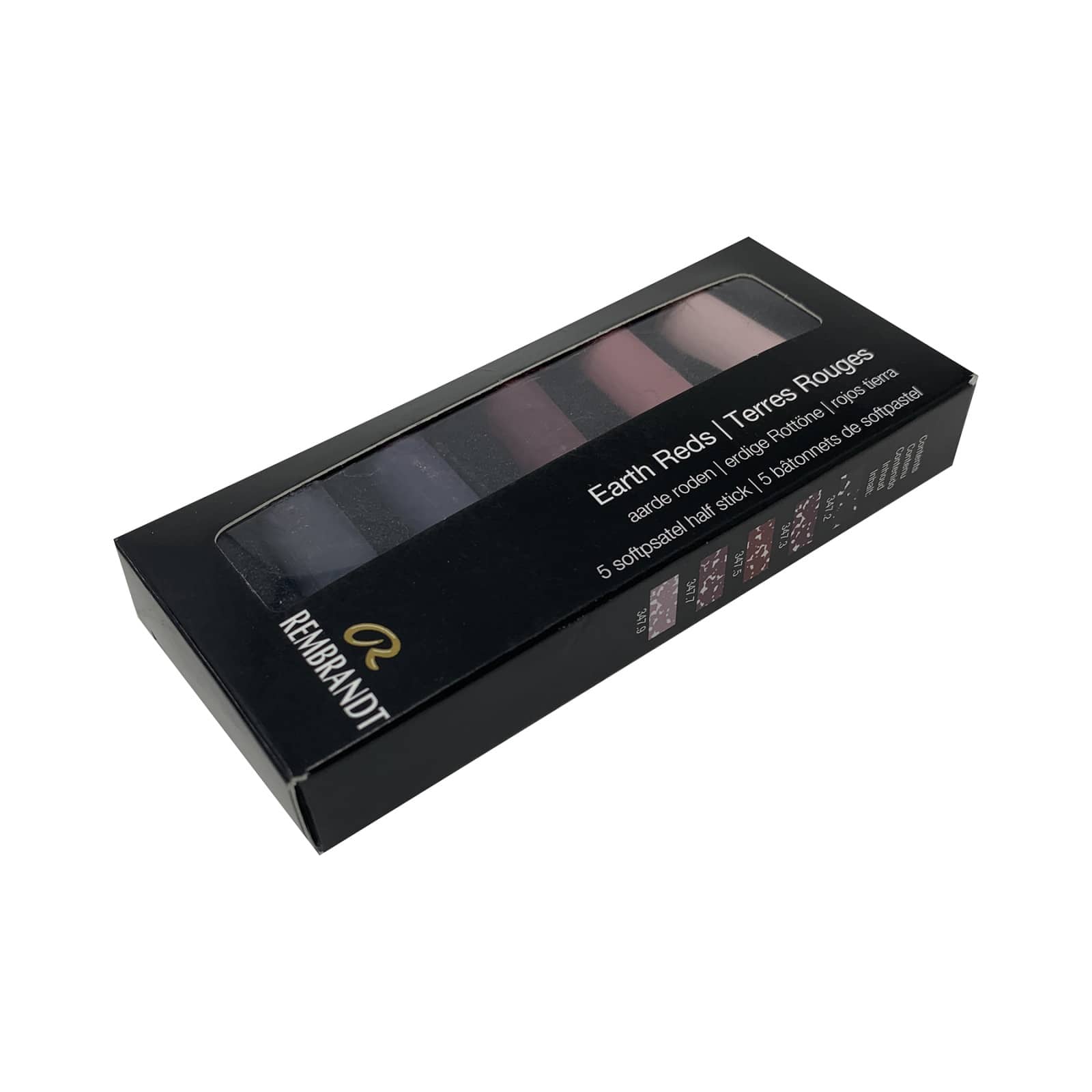 Rembrandt 5 Color Earth Reds Half Stick Soft Pastel Set