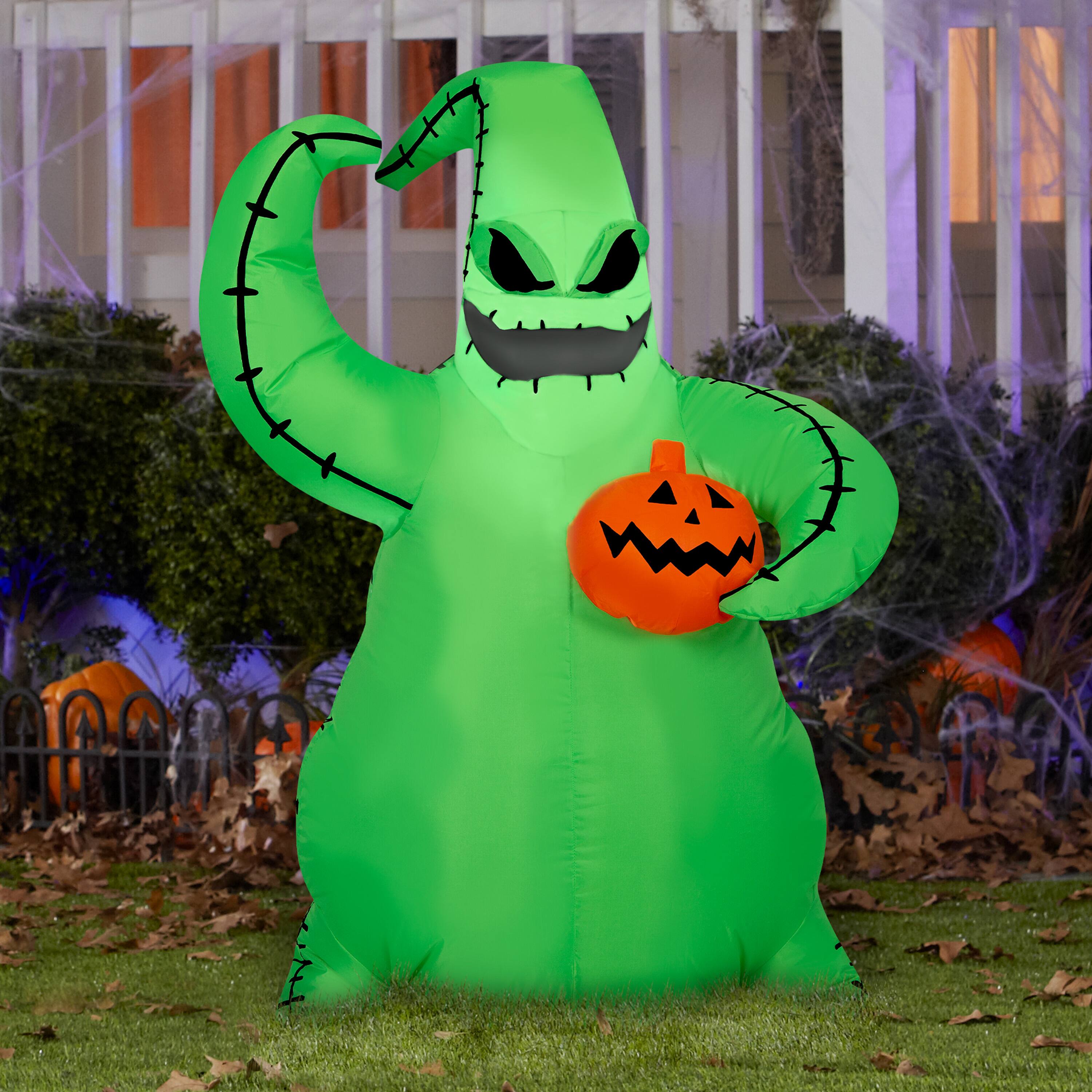 Airblown® Green Oogie Boogie with Jack-O'-Lantern Yard Décor