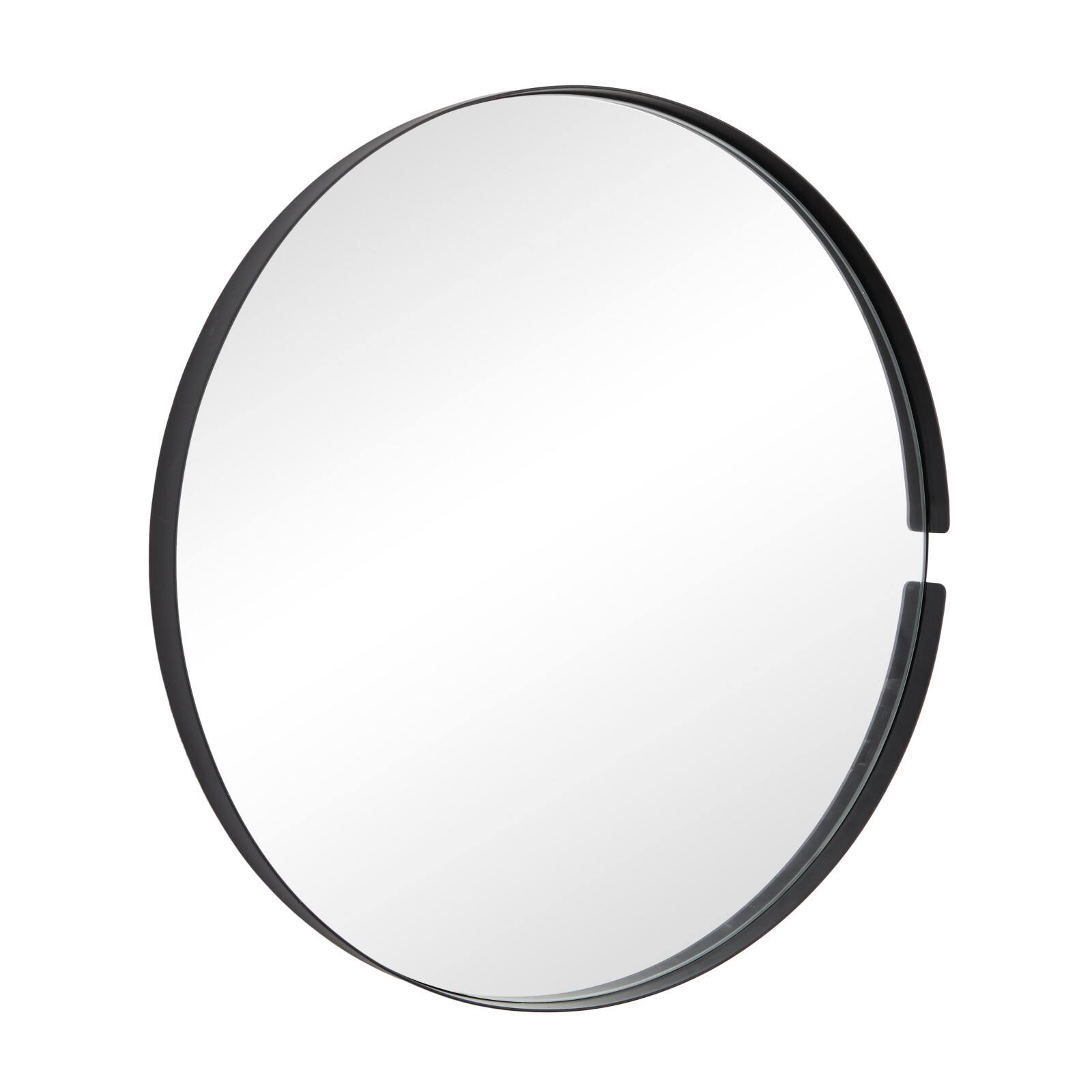 CosmoLiving by Cosmopolitan Black Metal Contemporary Wall Mirror, 26" x 26" x 2"