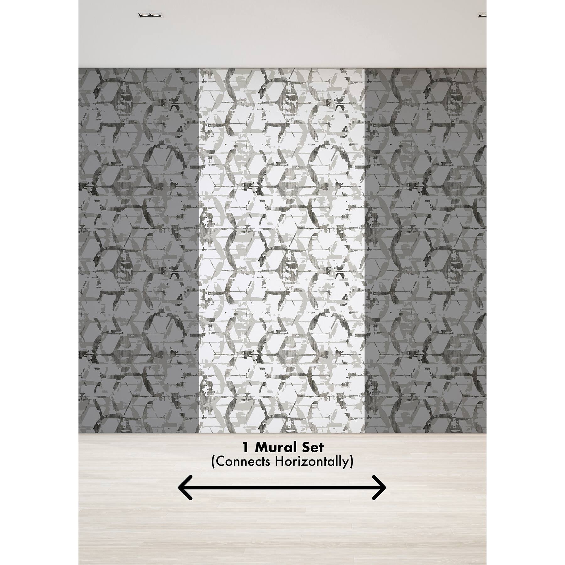 Katie Hunt Dove Gray Hex-A-Gone Wall Mural