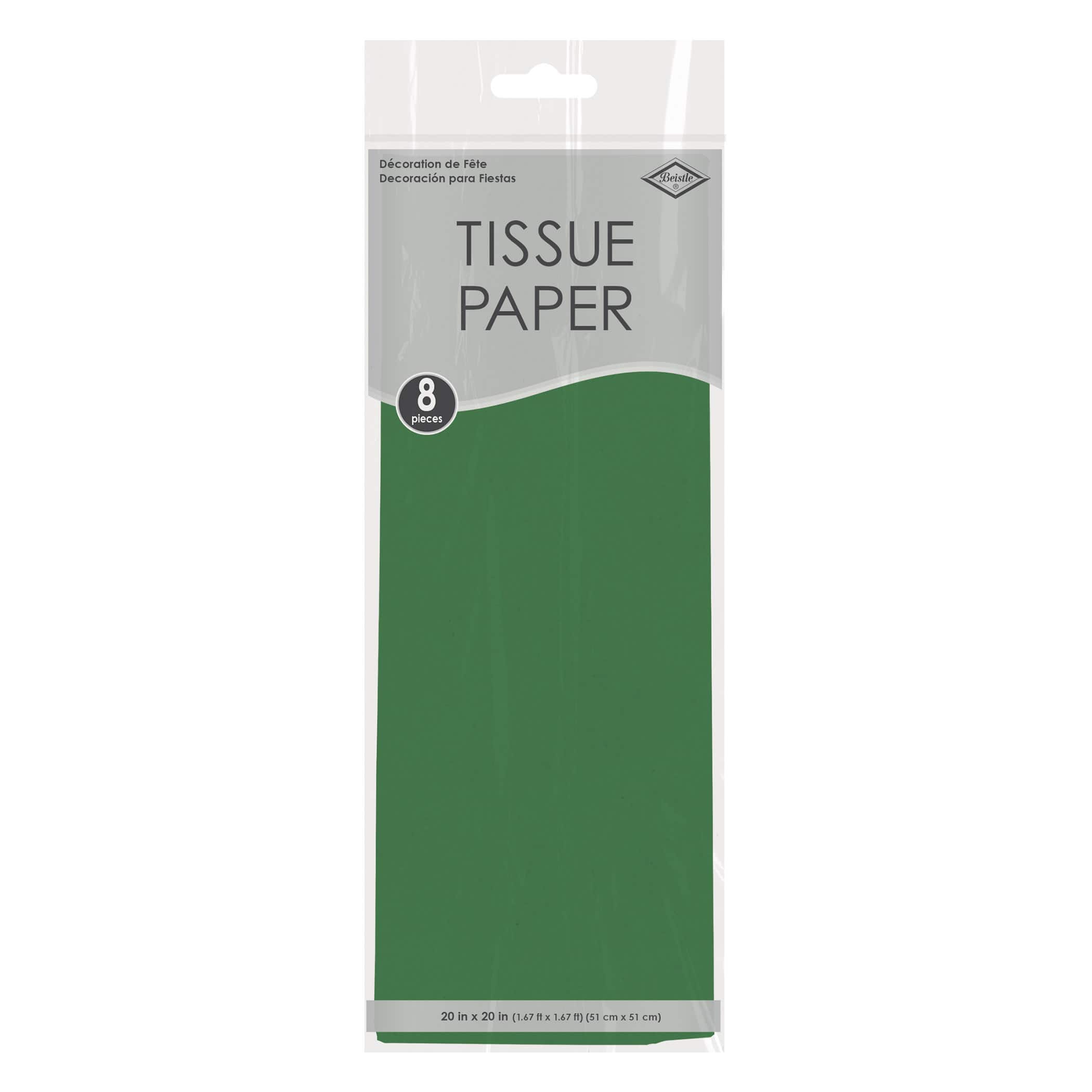 Beistle 20" x 20" Tissue Paper Sheets, 12 Packs of 8
