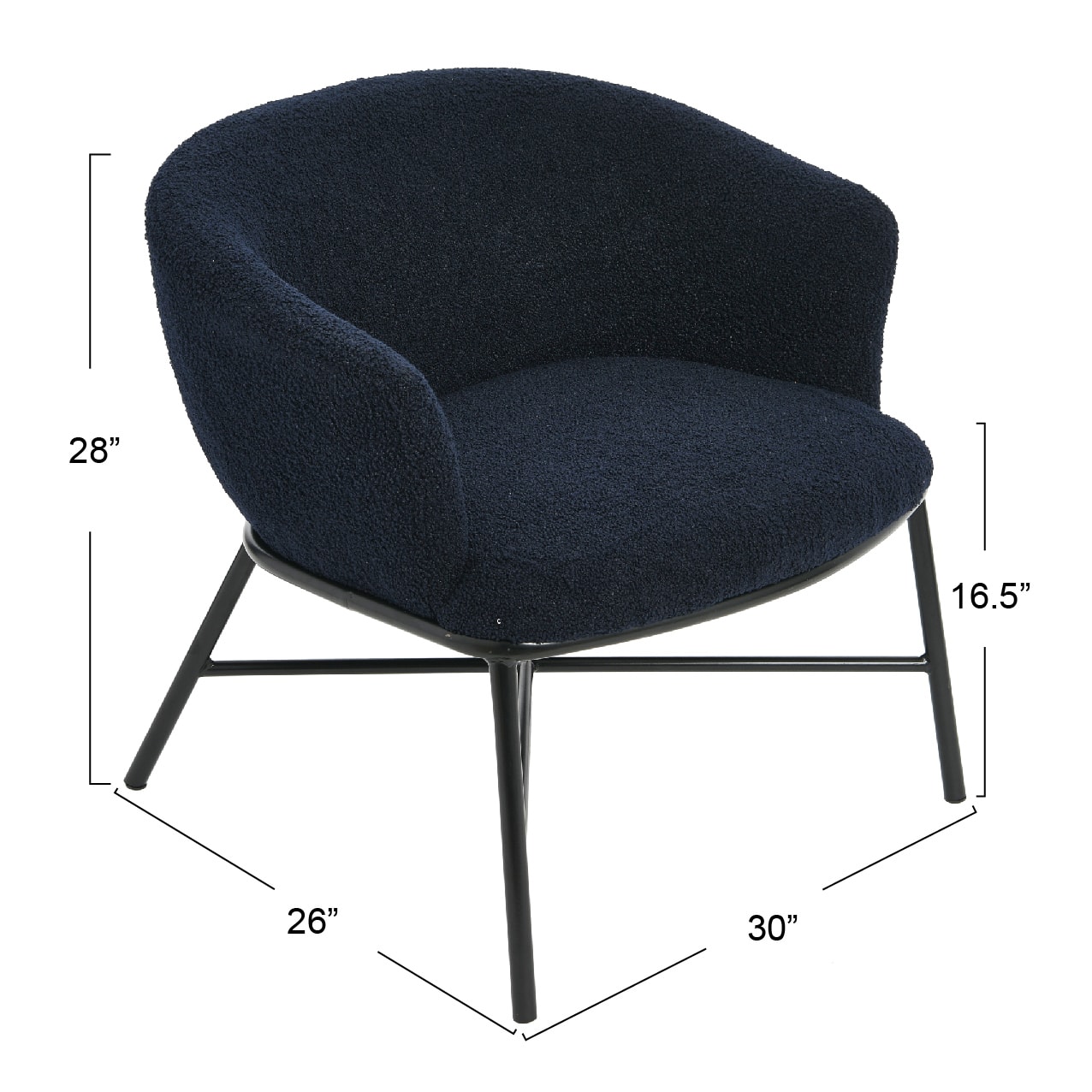 Hello Honey® Bowery Boucle Upholstered Accent Arm Chair