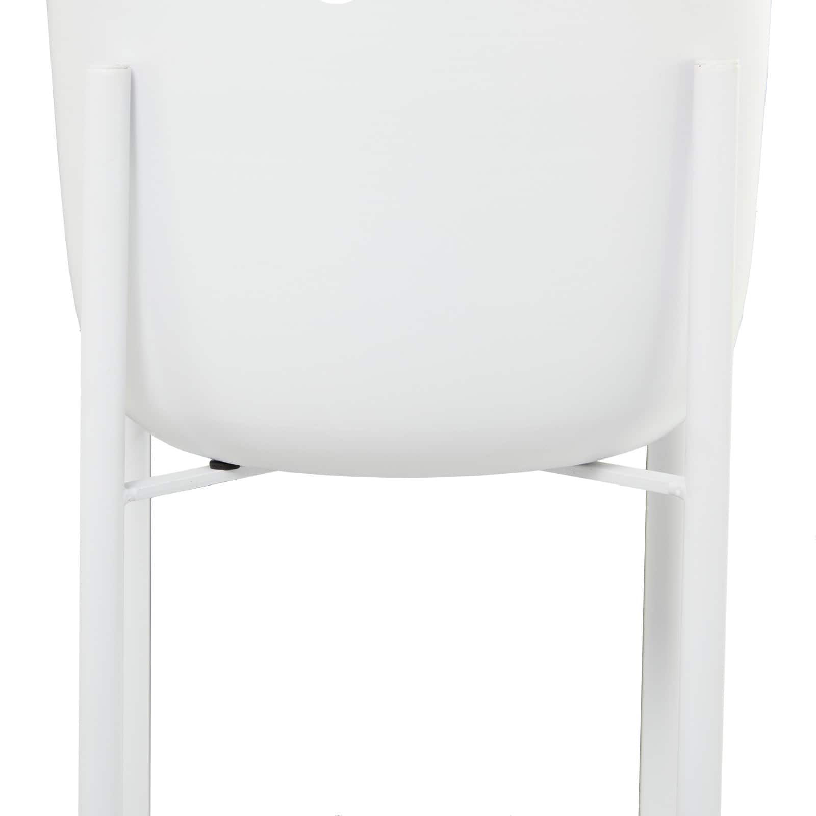 CosmoLiving by Cosmopolitan White Metal Planter with Removable Stand Set, 47" & 40"