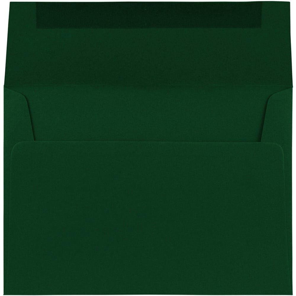 JAM Paper A7 Dark Green Premium Invitation Envelopes