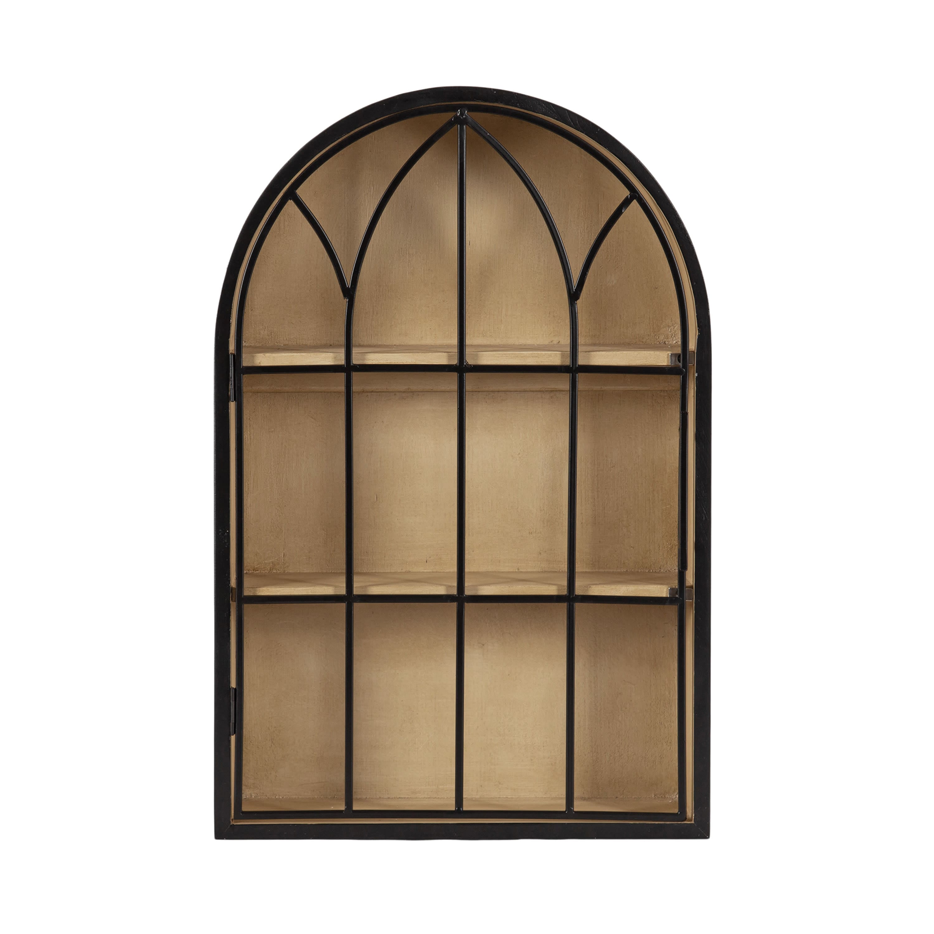 Kate and Laurel Megara Arched Wall Mounted Cabinet