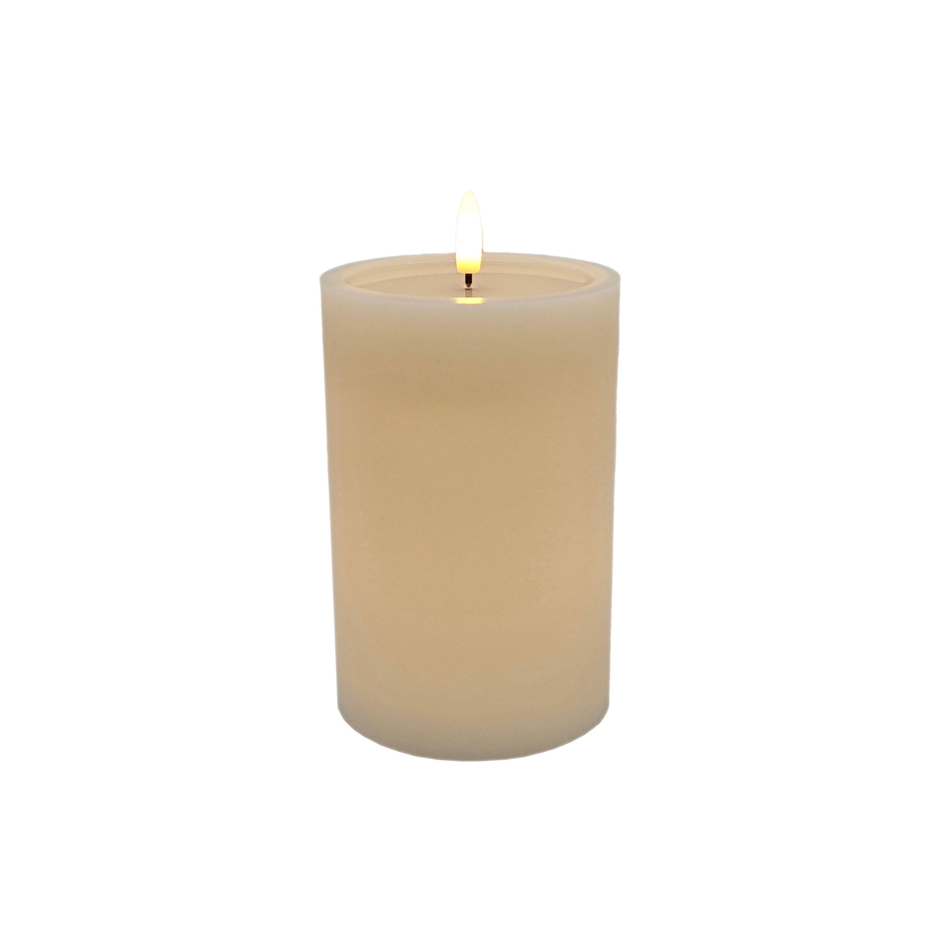 4" x 6" LED Wax Pillar Flickering Candle by Ashland