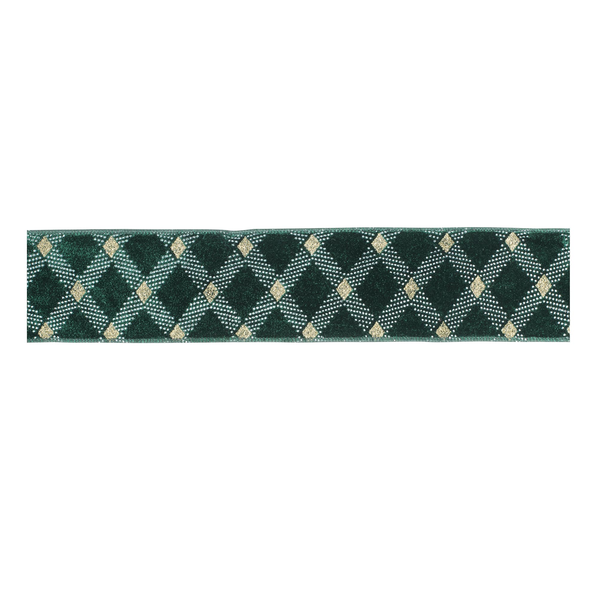 Melrose 2.5" x 10yd. Diamond Lattice Wired Ribbon