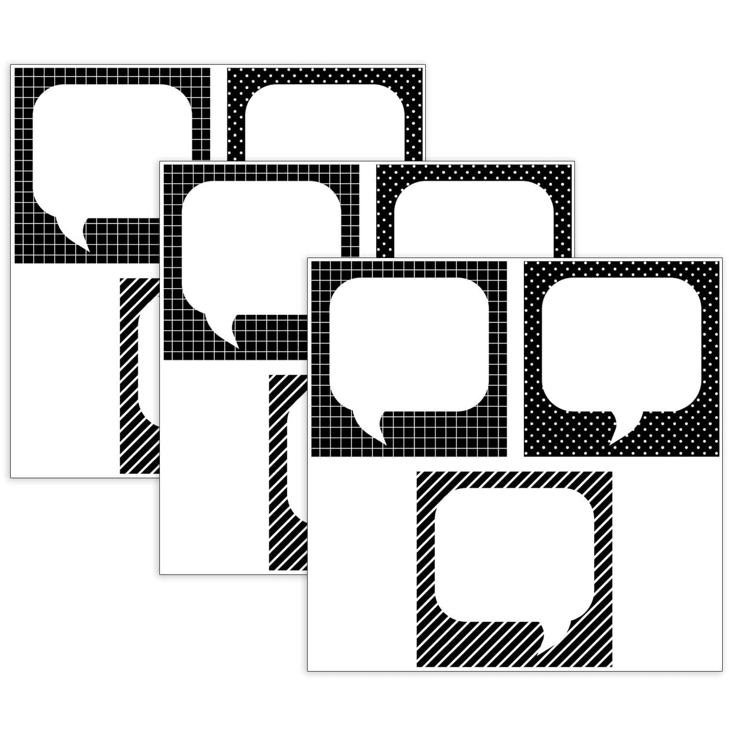 Creative Teaching Press® Quote Cards Designer Cut-Outs, 3 Packs of 36