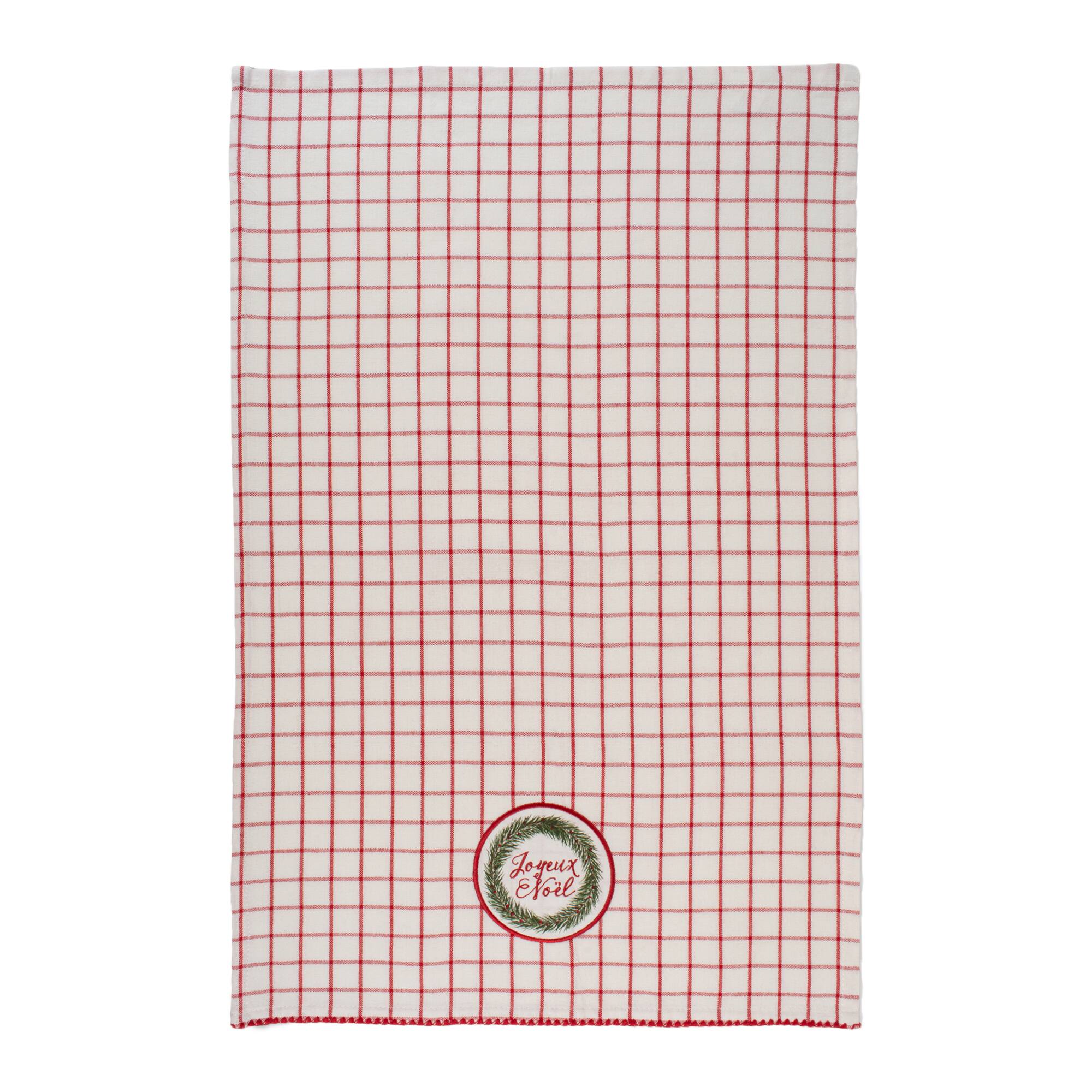 DII® Assorted Noel Embellished Dishtowel Set
