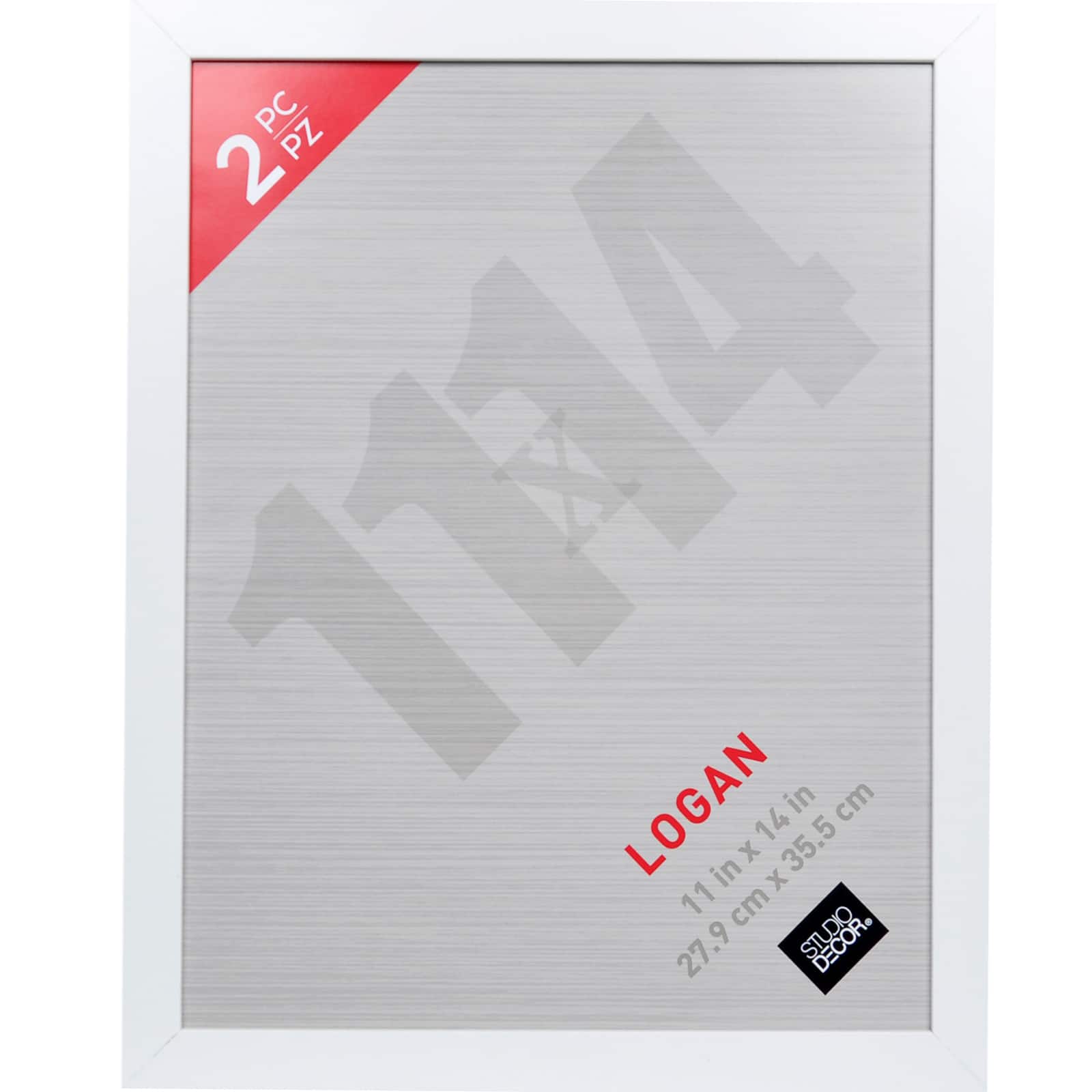 8 Packs: 2 ct. (16 total) White 11" x 14" Frame, Logan by Studio Décor®
