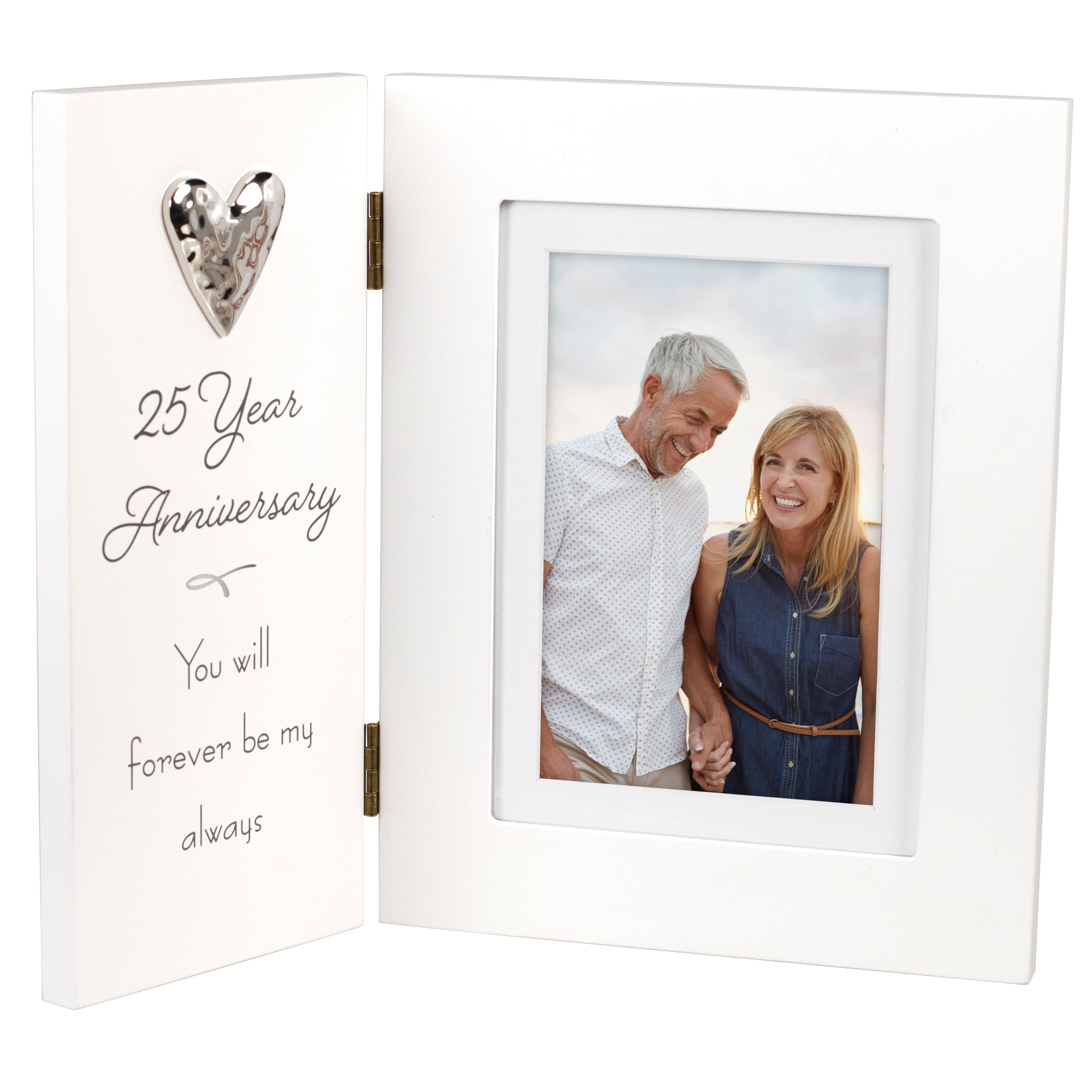 Malden International Designs 25 Year Anniversary 4" x 6" Hinged Frame with Mat