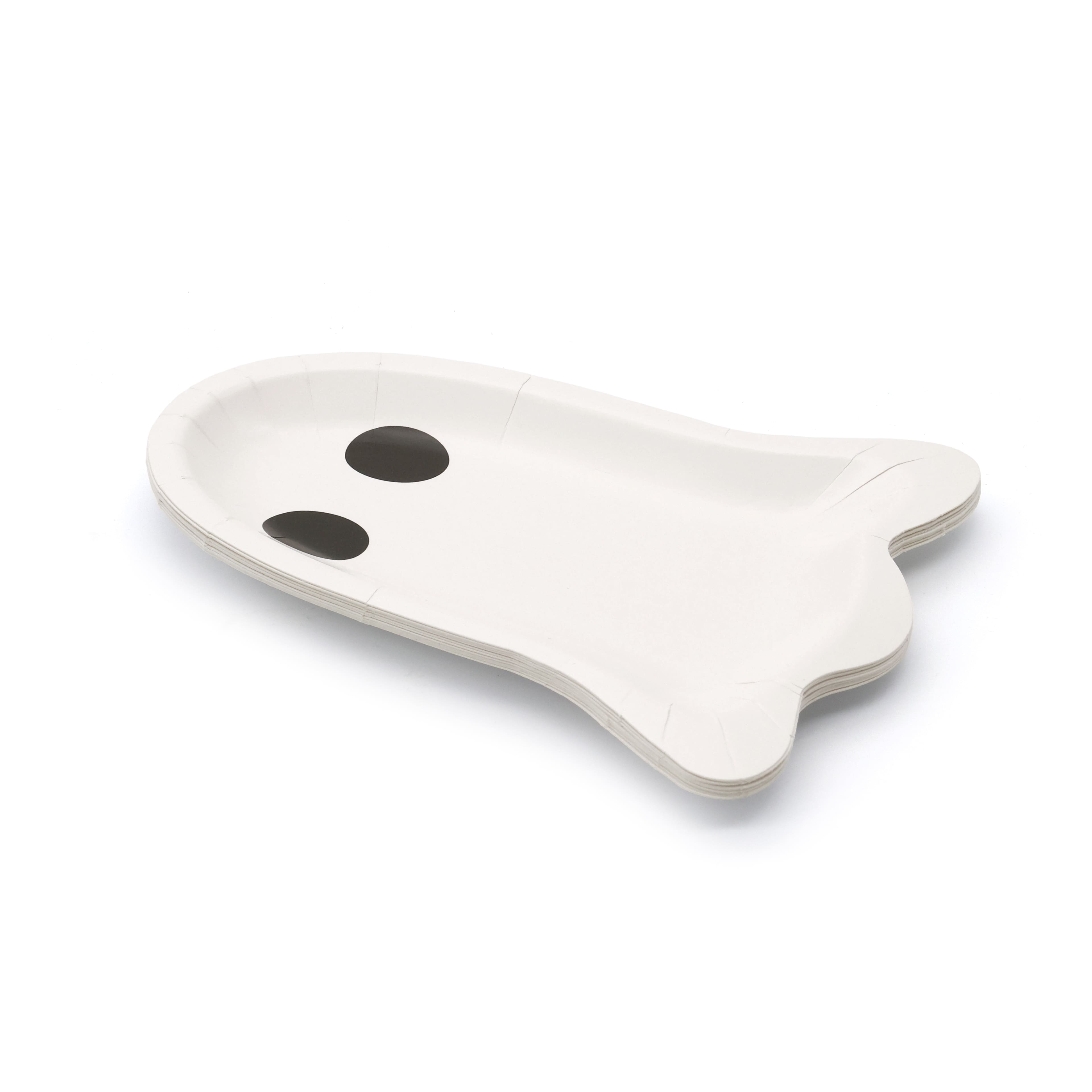 7" Halloween Ghost Paper Snack Plates, 10ct. by Celebrate It™