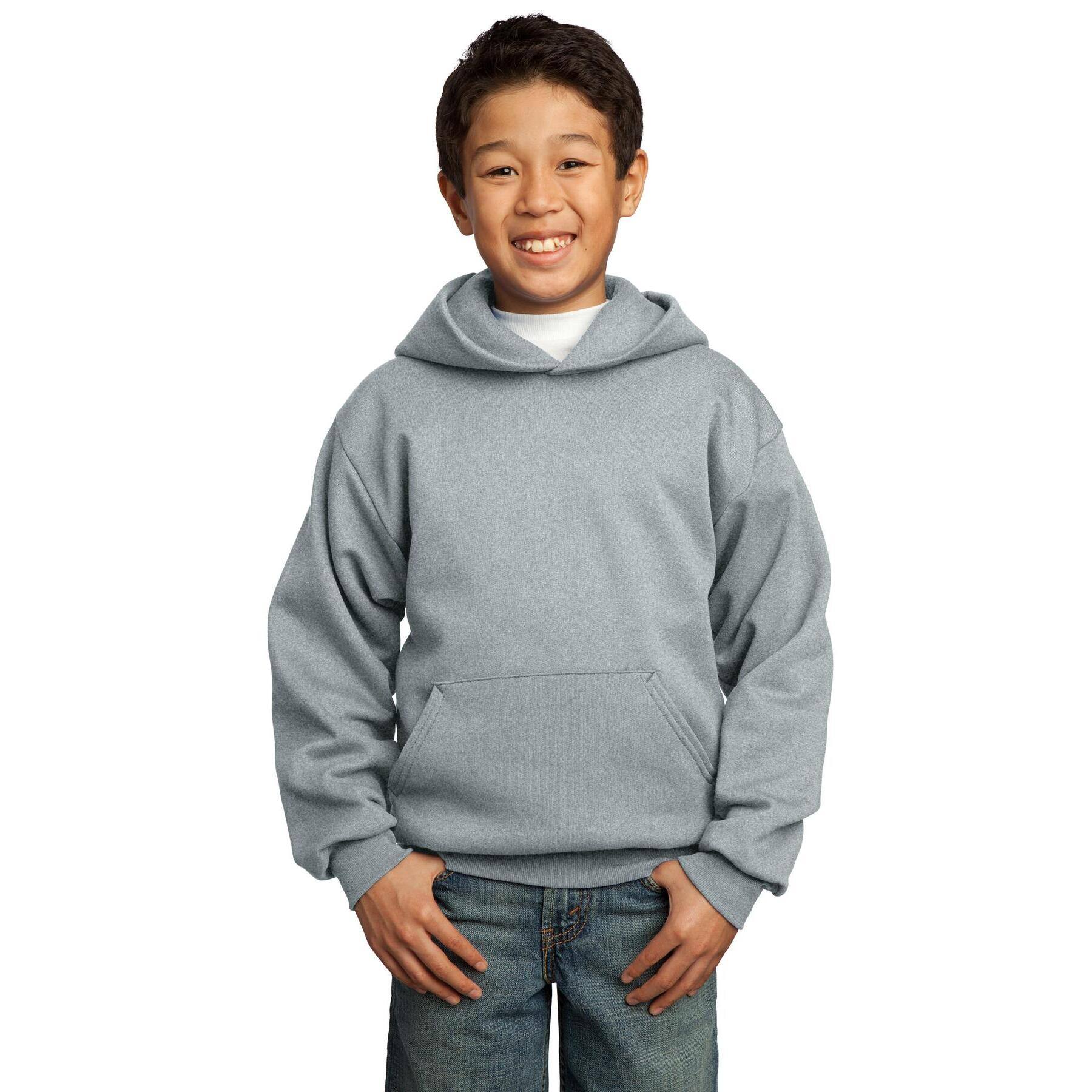 Port & Company® Neutrals Youth Core Fleece Pullover Hooded Sweatshirt