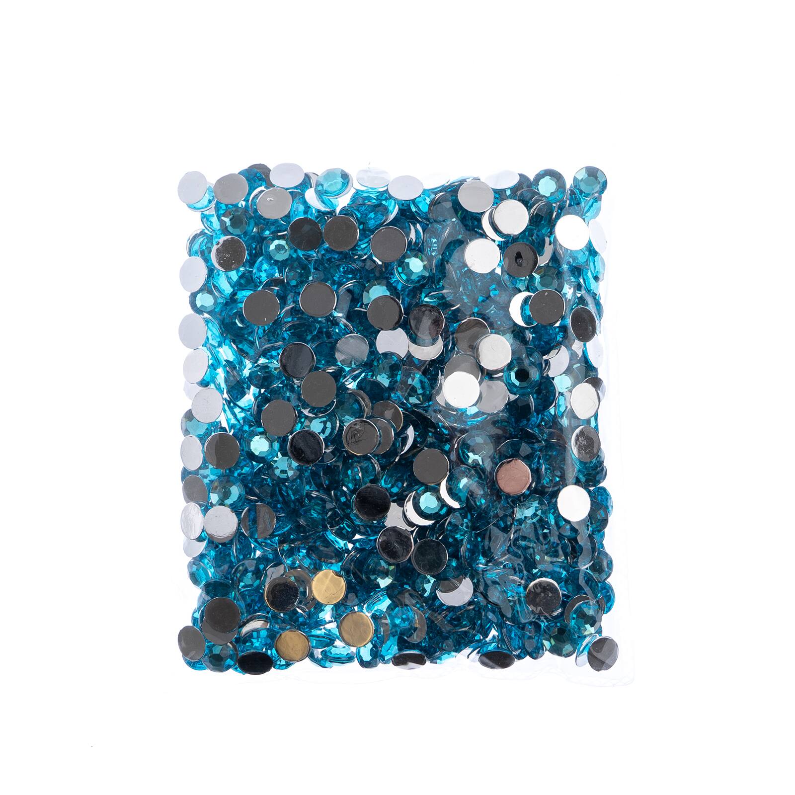 John Bead 8mm Acrylic Round Flat Back Rhinestones, 1,000ct