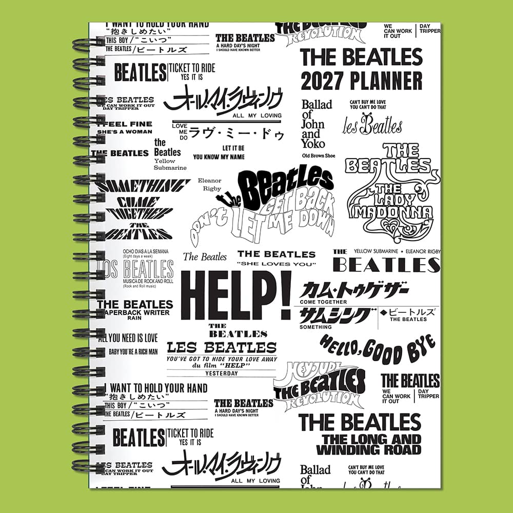 2027 Beatles Medium Weekly Monthly Planner