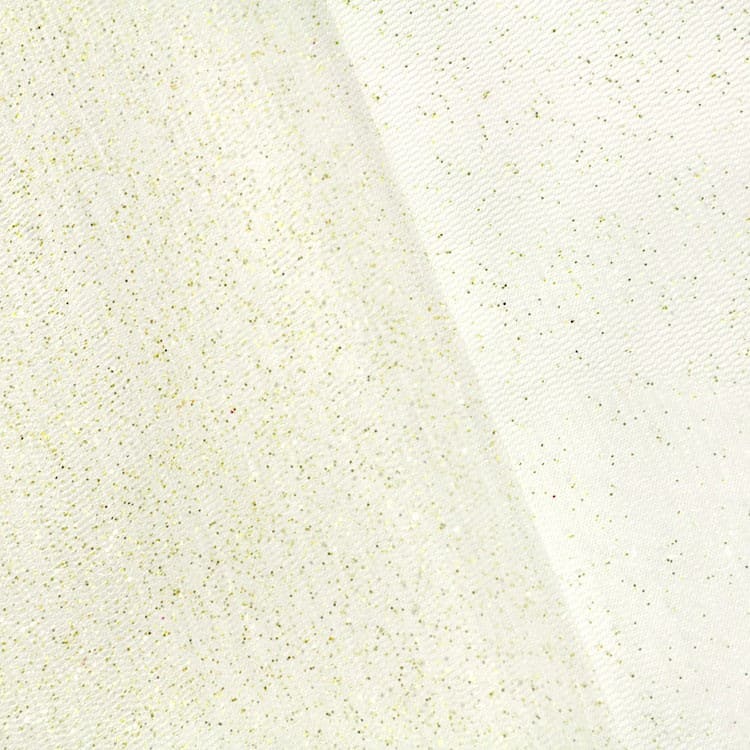 Ivory/Gold Glitter Tulle