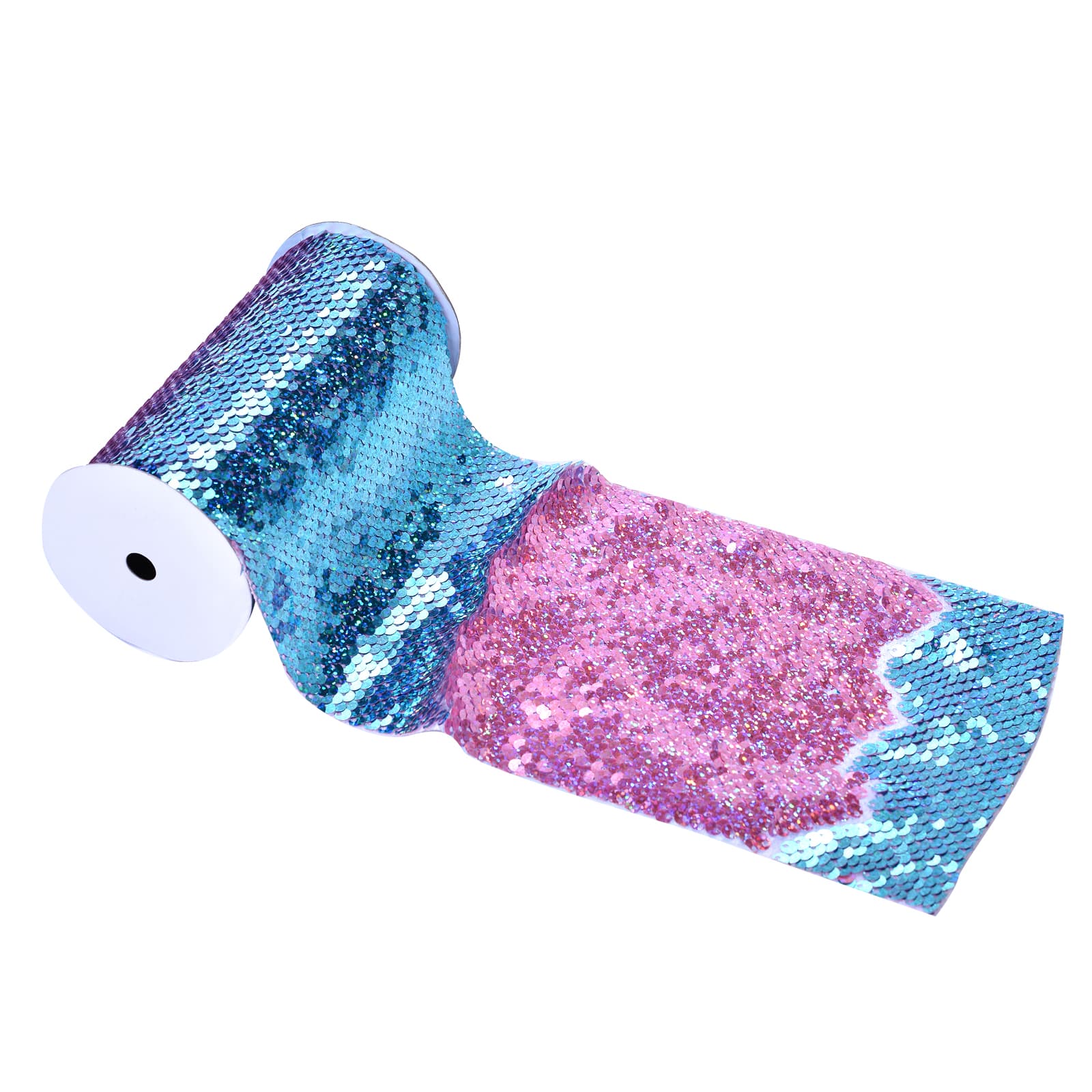 12 Pack: 5.375" x 1yd. Mermaid Reversible Sequin Ribbon by Celebrate It™