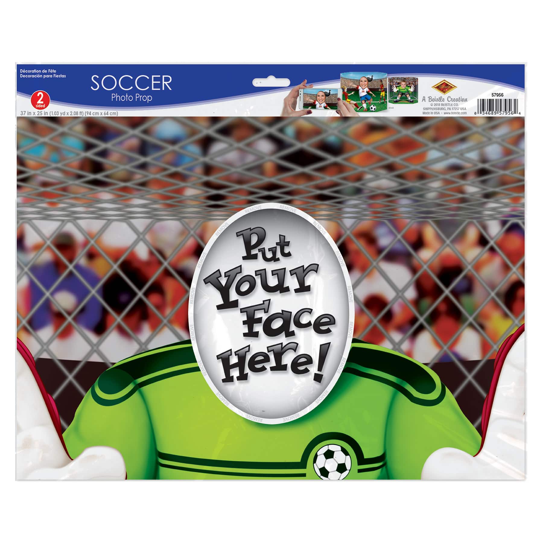 Beistle 37" x 25" Soccer Photo Prop