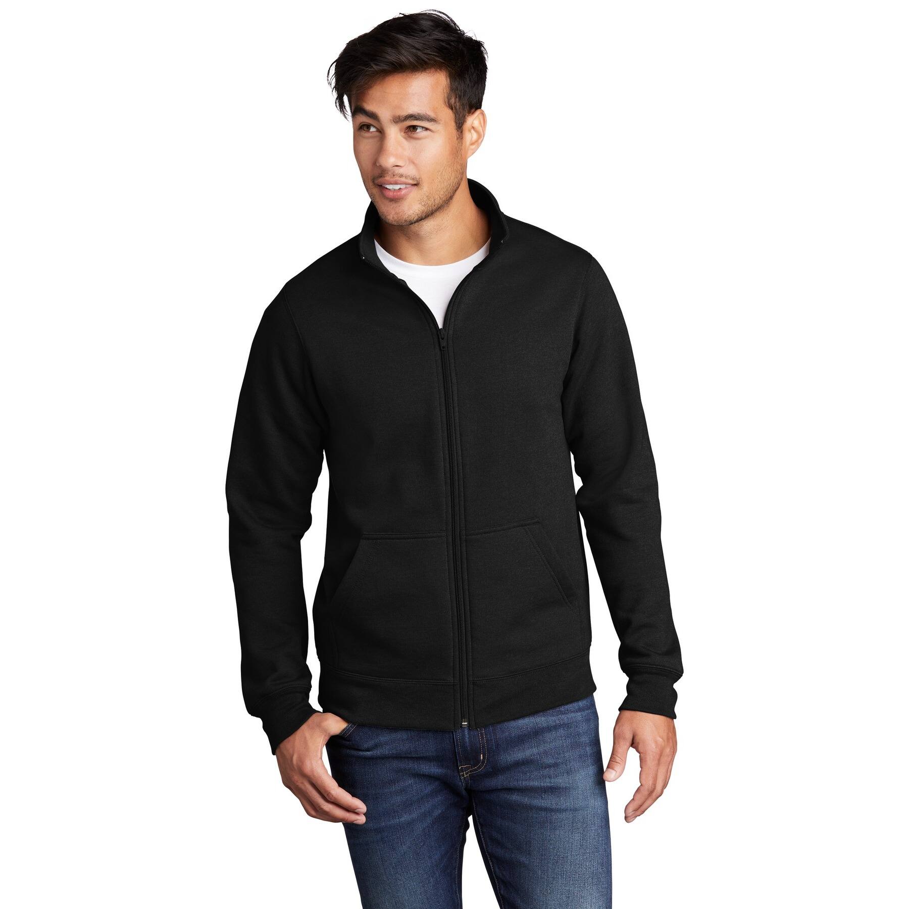 Port & Company® Core Fleece Cadet Full-Zip Adult Unisex Sweatshirt