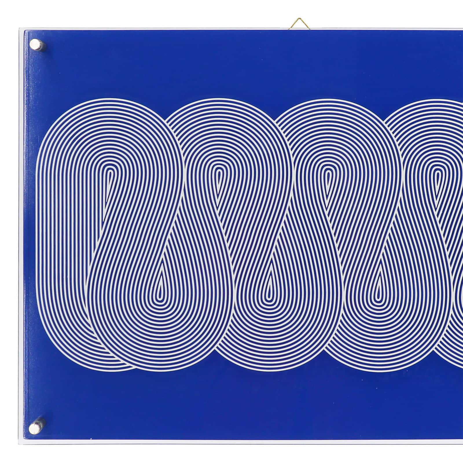 Jonathan Adler x Michaels 23.75" x 18" Blue Swirl Stripe Wall Art