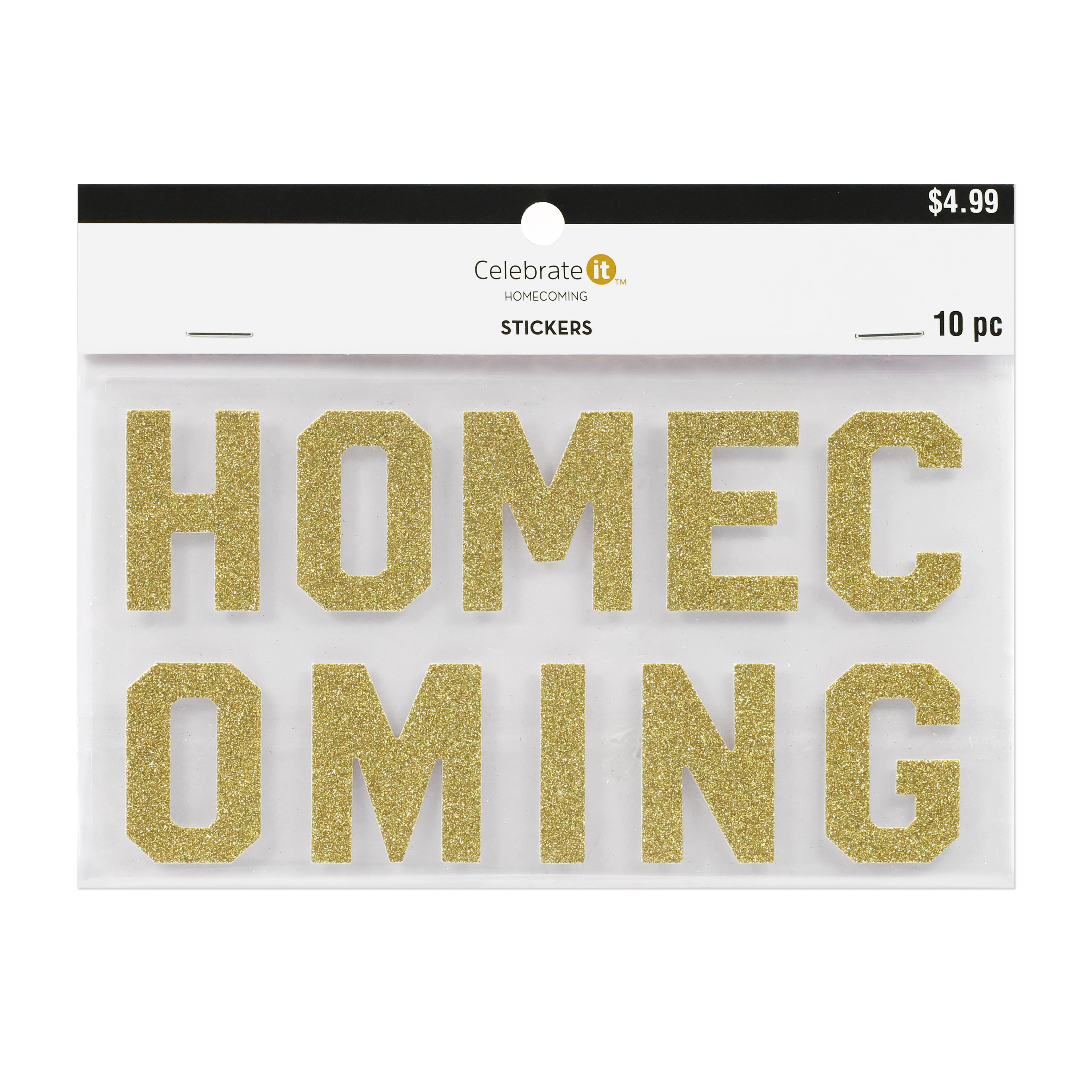 Glitter Homecoming Letter Stickers by Celebrate It