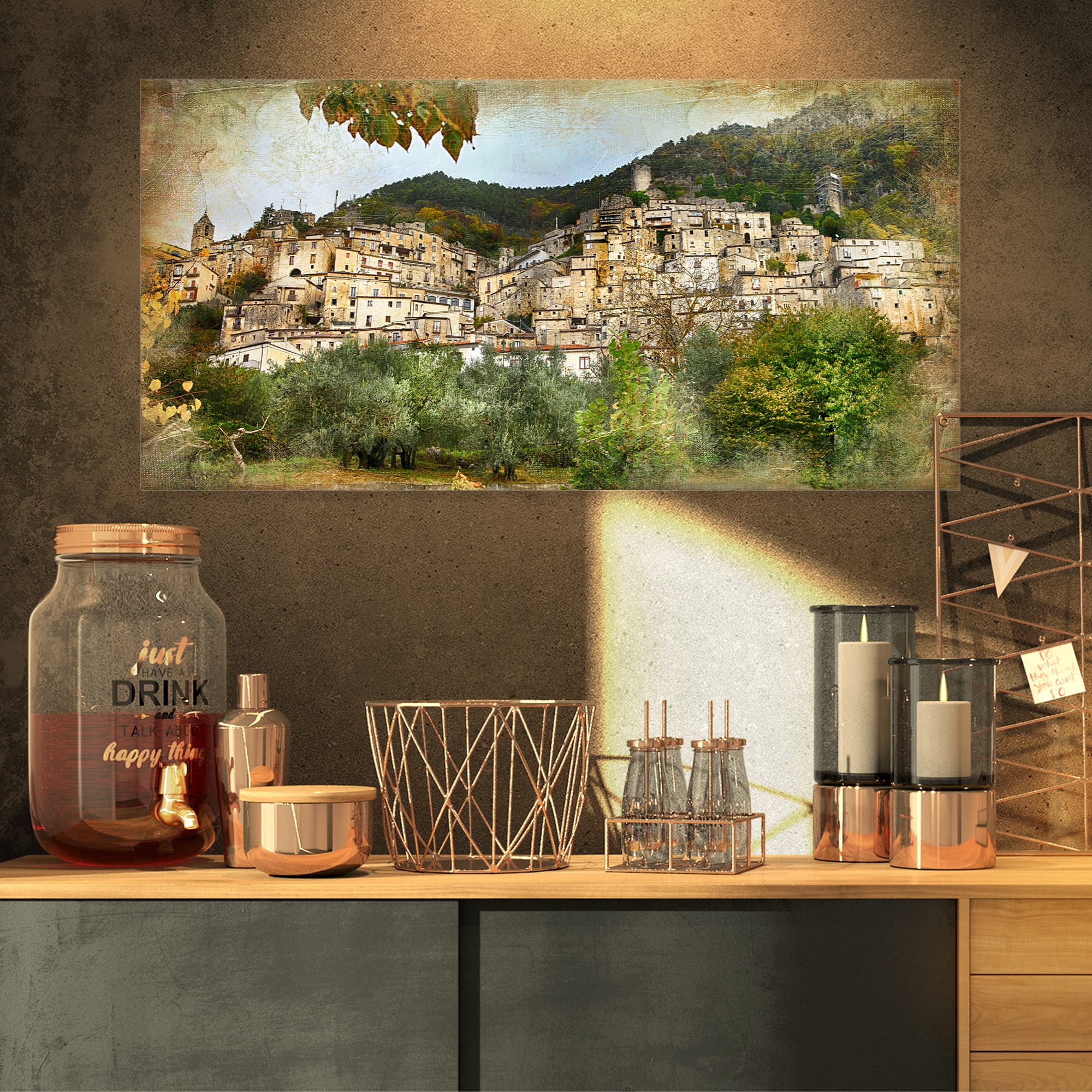 Designart - Old Italian Villages - Landscape Photography Canvas Art Print