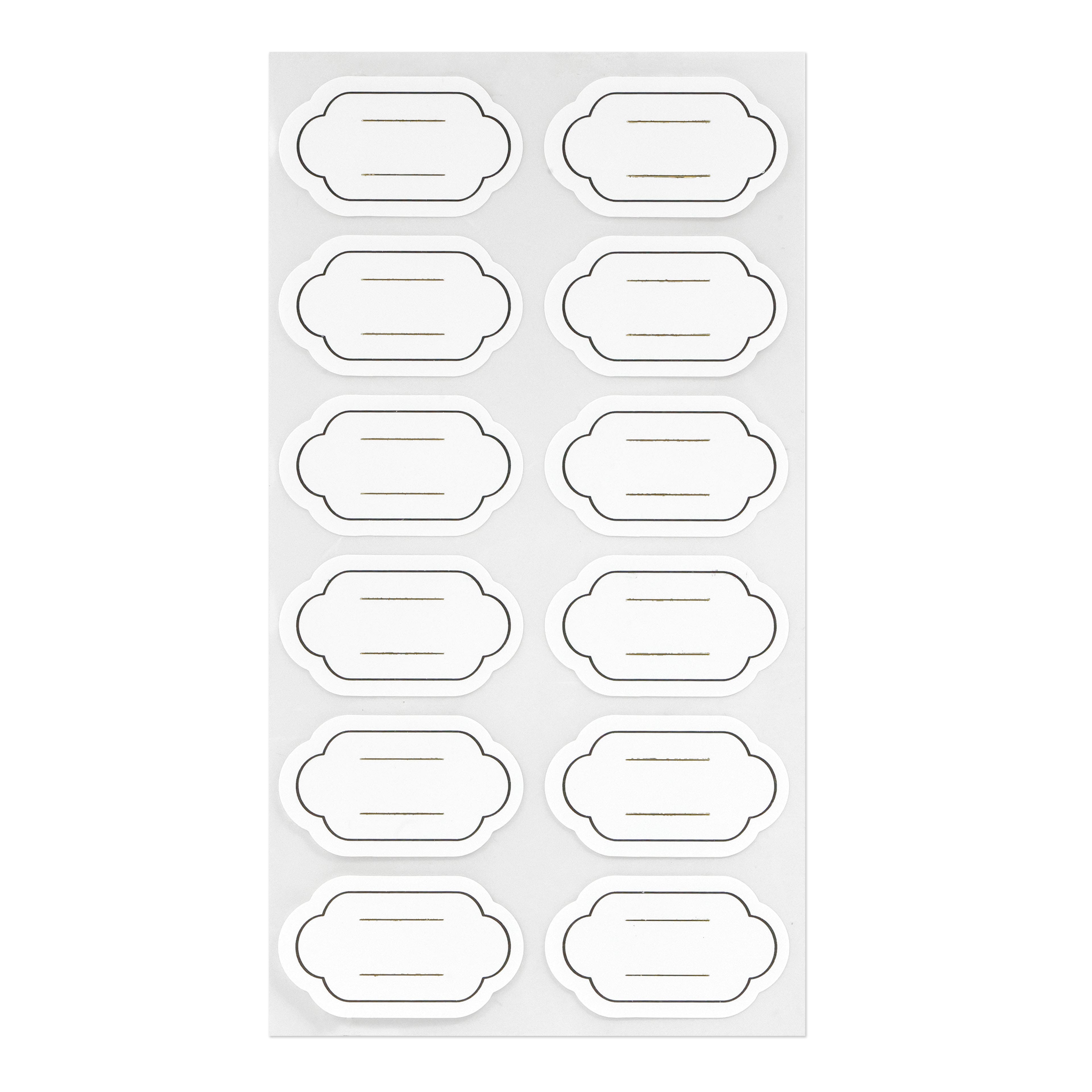 Étiquettes autocollantes transparentes de Recollections