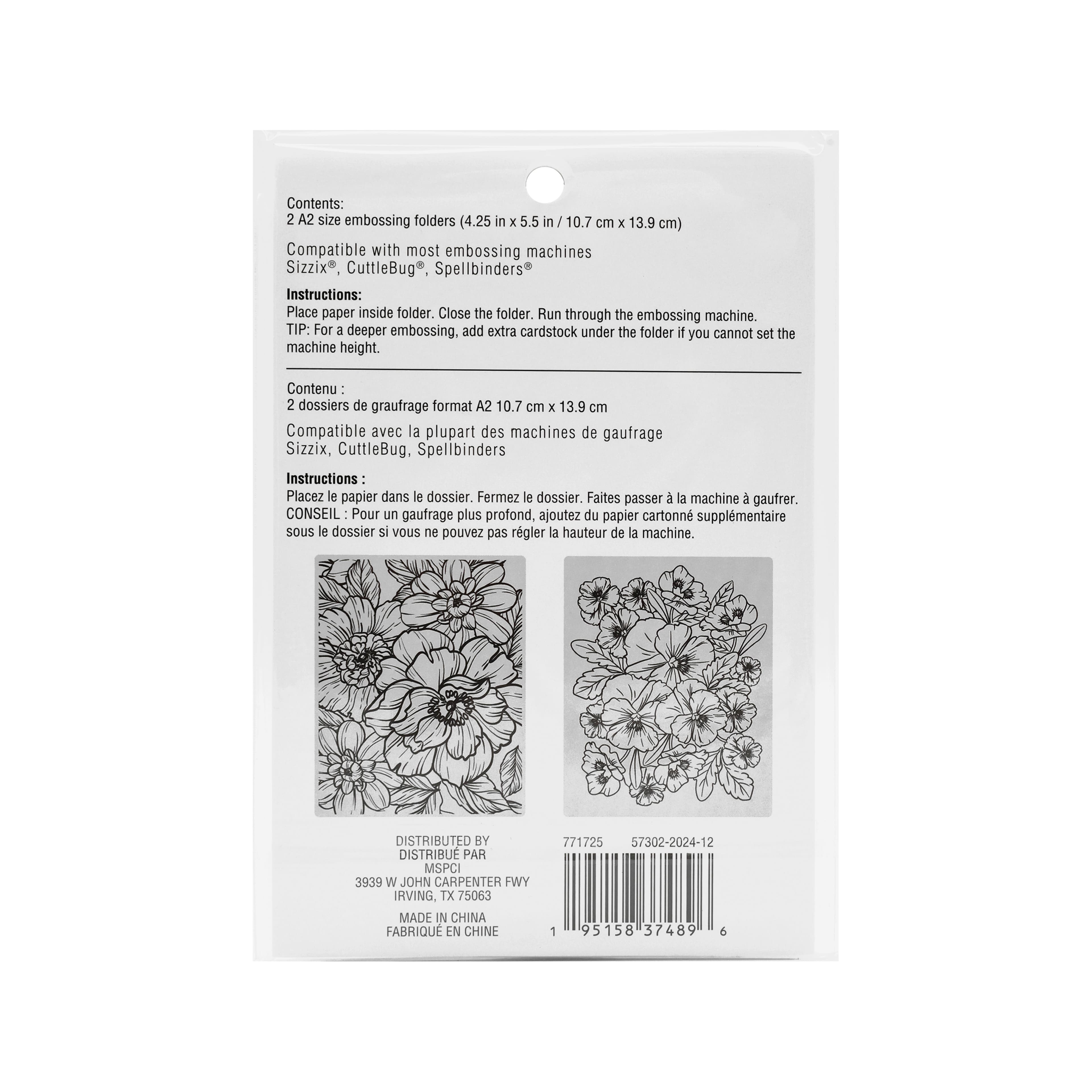 12 Pack: Floral Embossing Folders Set by Recollections™