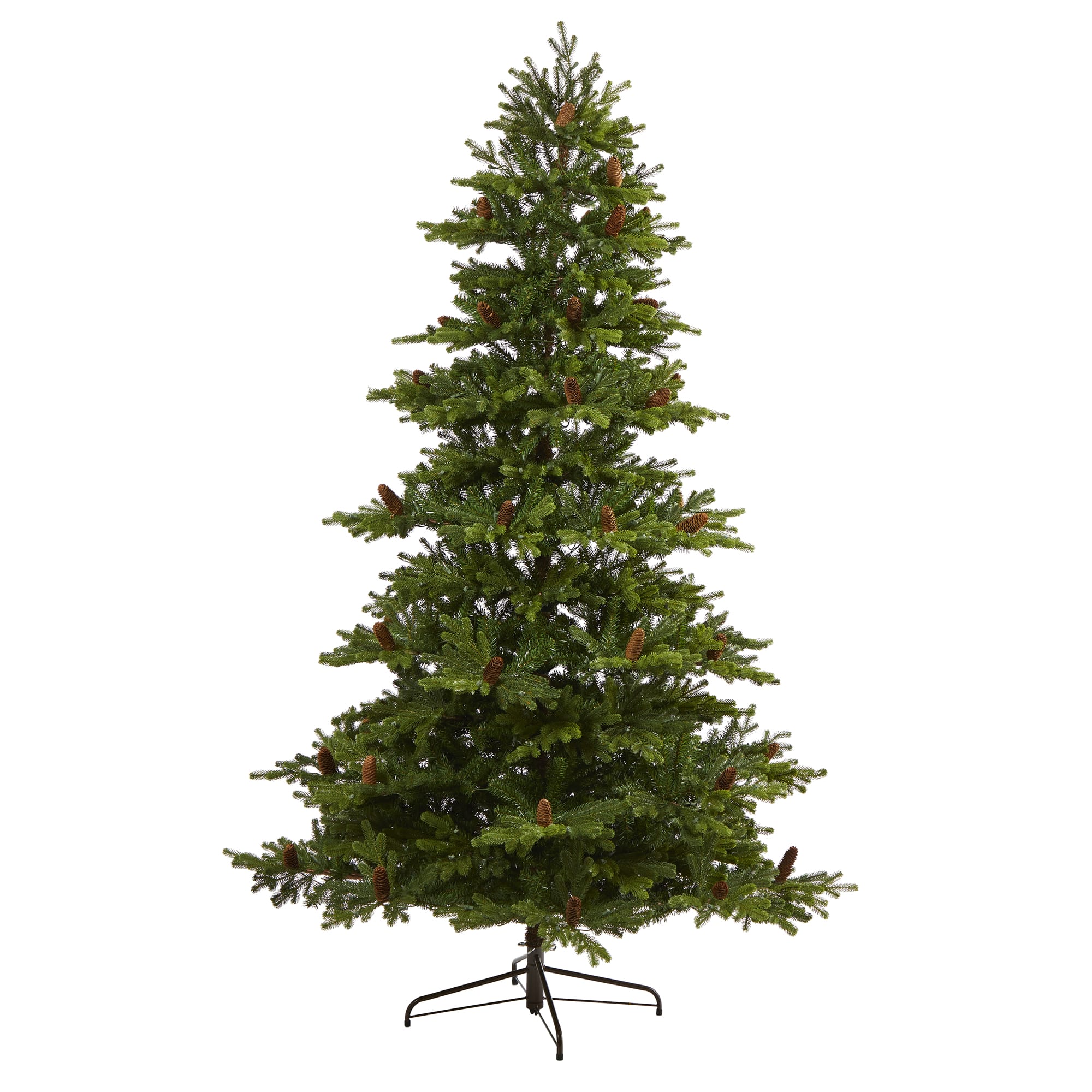 7.5ft. Pre-Lit Yukon Mountain Fir & Pinecones Artificial Christmas Tree with Clear Lights