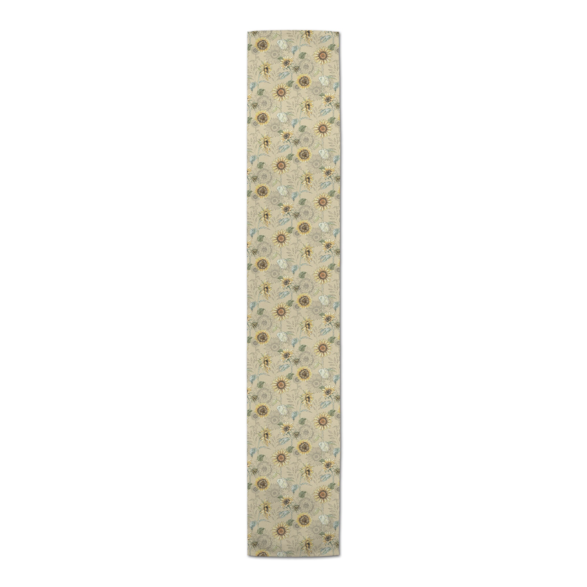 Sunflower Pattern Cotton Twill Runner