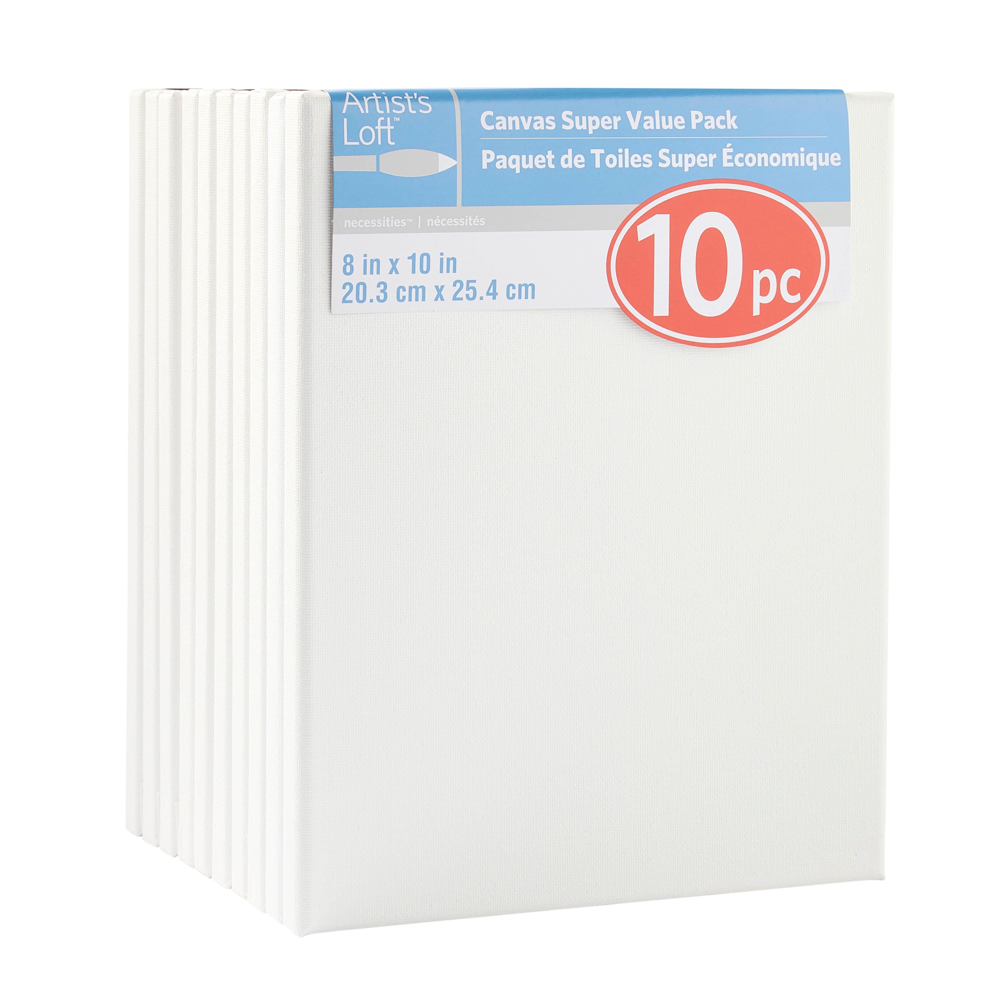 10 Pack 8" x 10" Super Value Canvas by Artist's Loft®