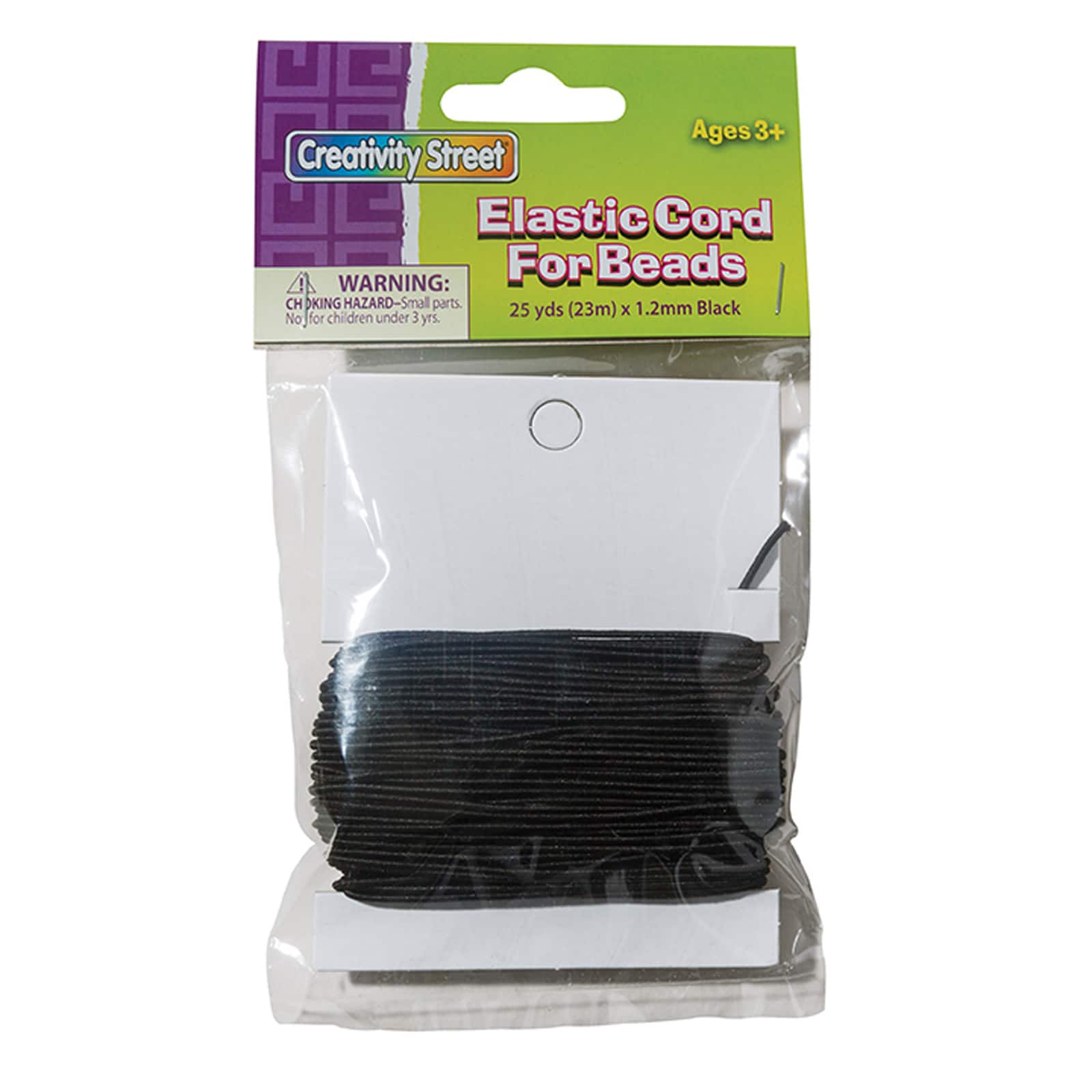 4 Packs: 3 ct. (12 total) Creativity Street® 1.2mm Black Elastic Cord