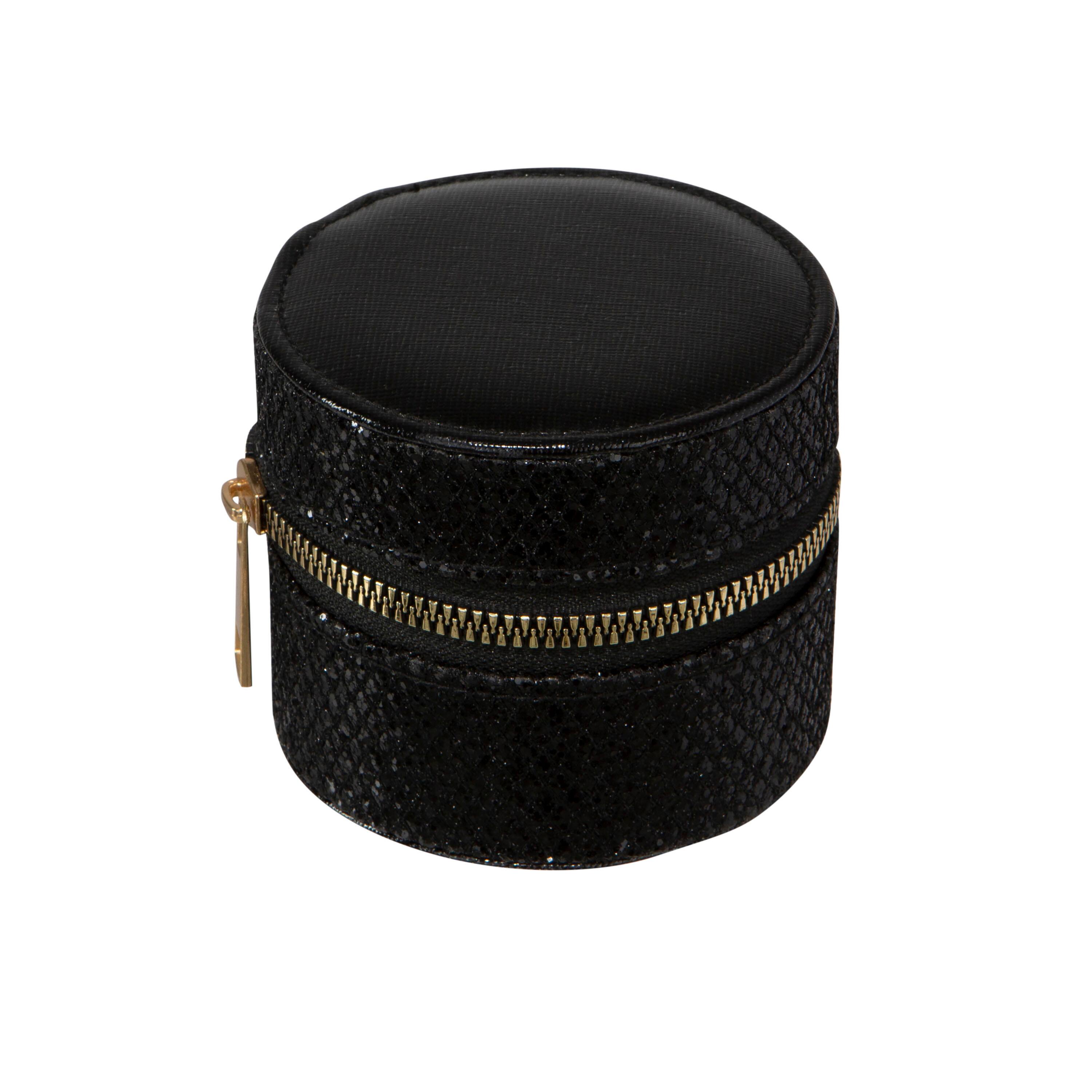 Ruby + Cash Black Circle Travel Jewelry Accessory Organizer