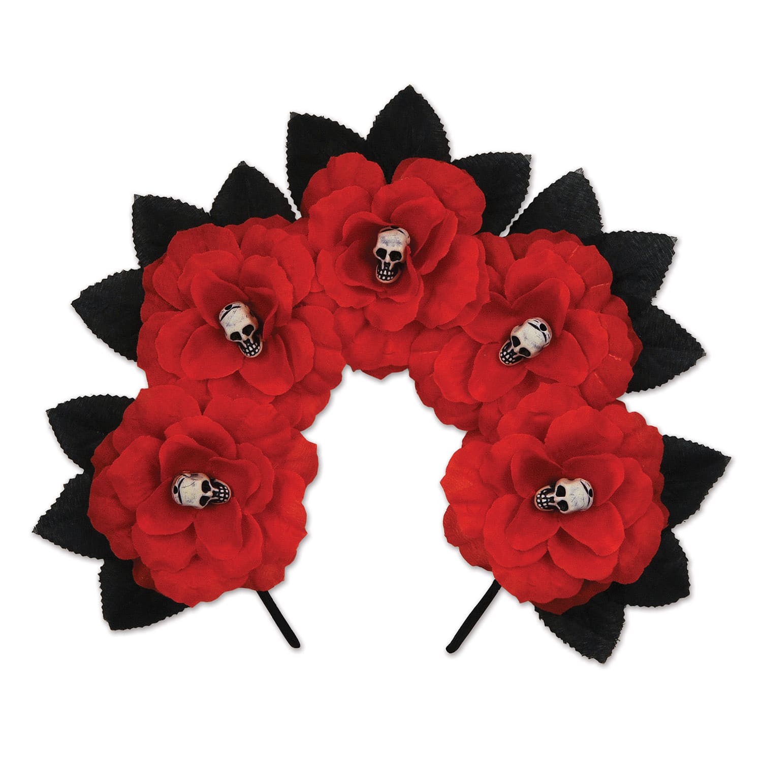 Beistle Adult Red Day of the Dead Floral Headband