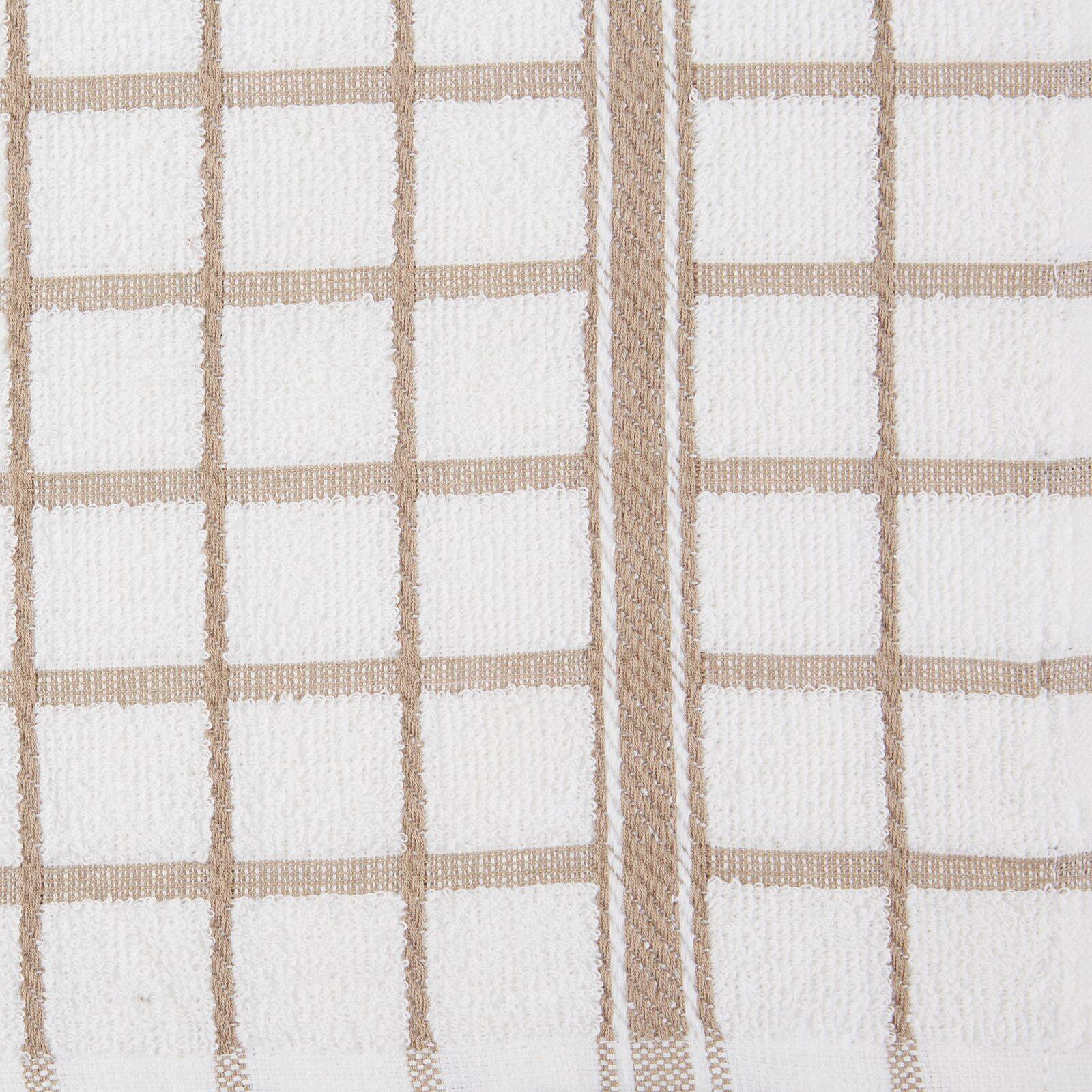 DII® Stone Windowpane Terry Dishtowels, 4ct.
