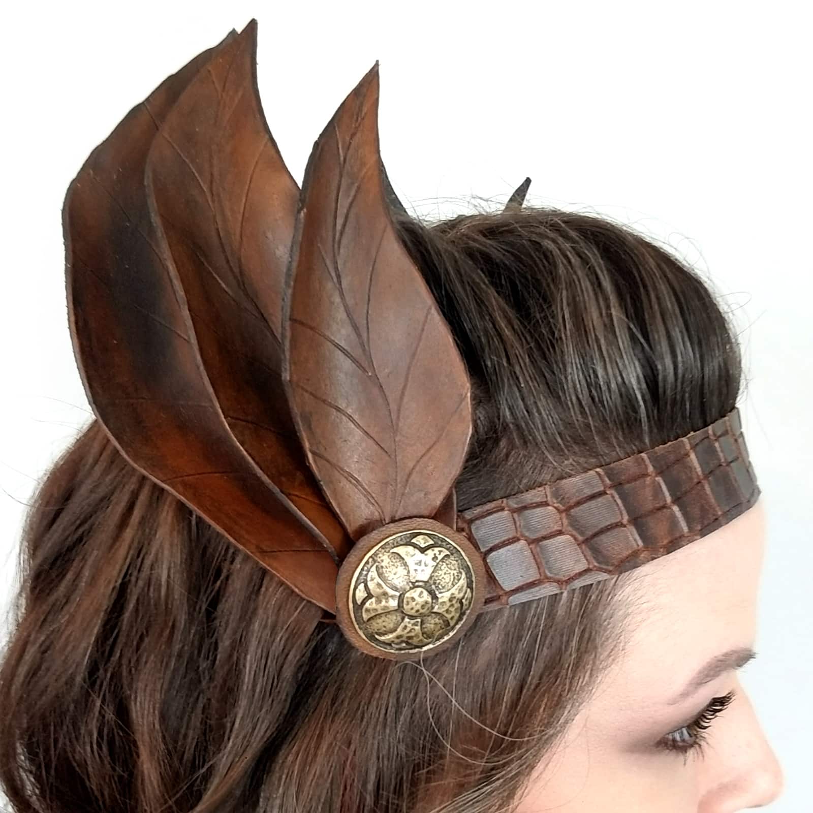 Brown Dragon Grain Leather Trim by ArtMinds™