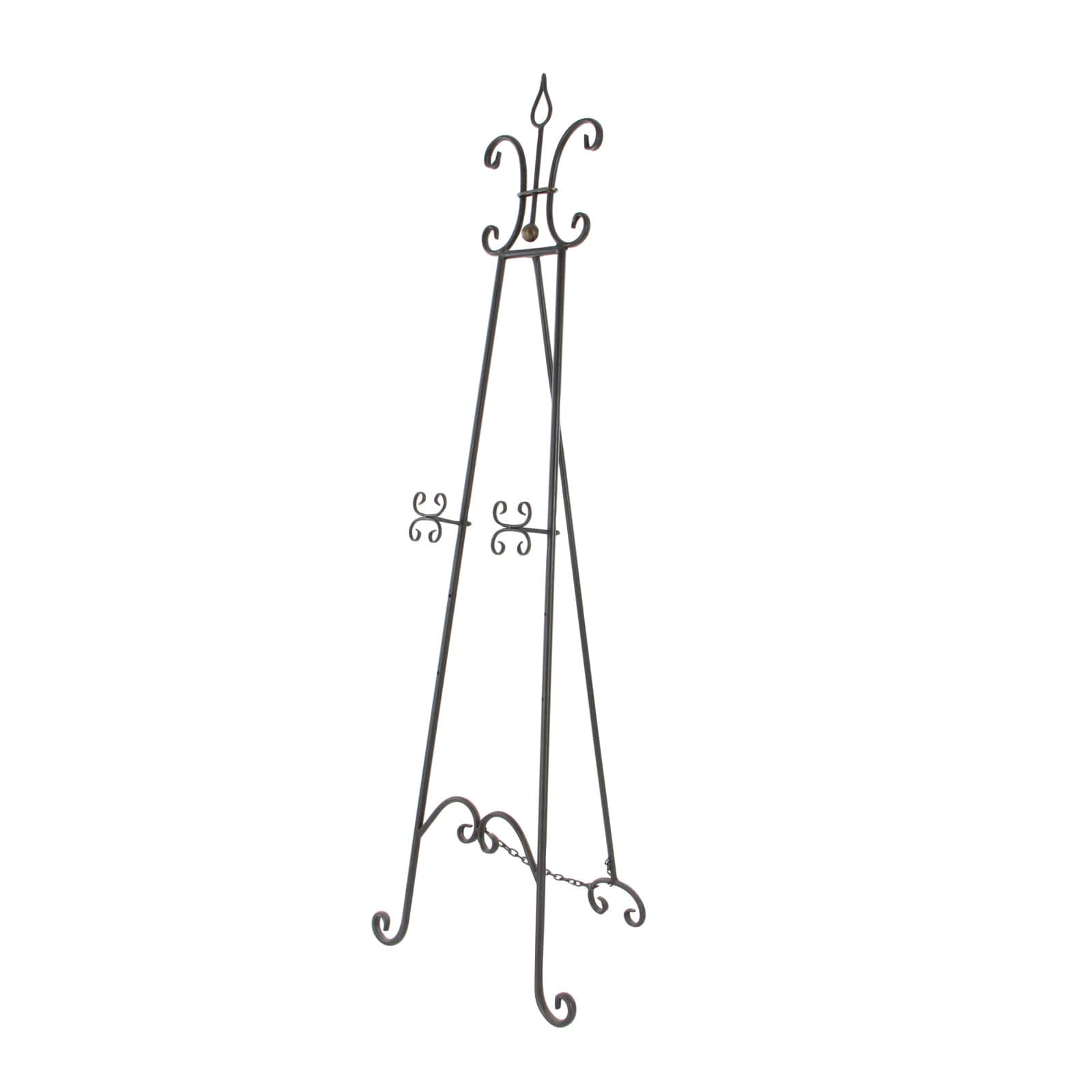 66'' Black Iron Traditional Easel