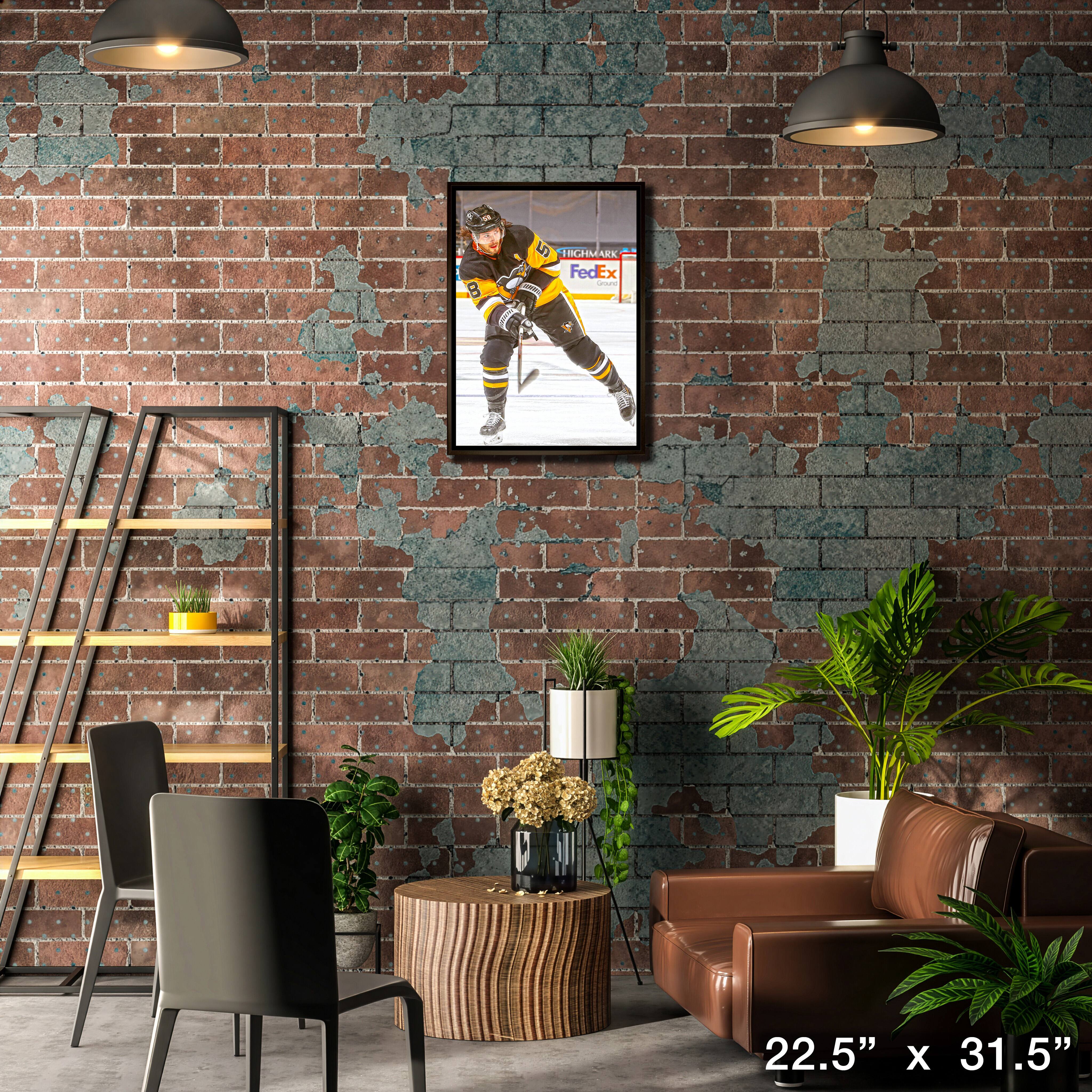 Kris Letang Pittsburgh Penguins Framed 20" x 29" Shooting Canvas 22.5" x 31.5"