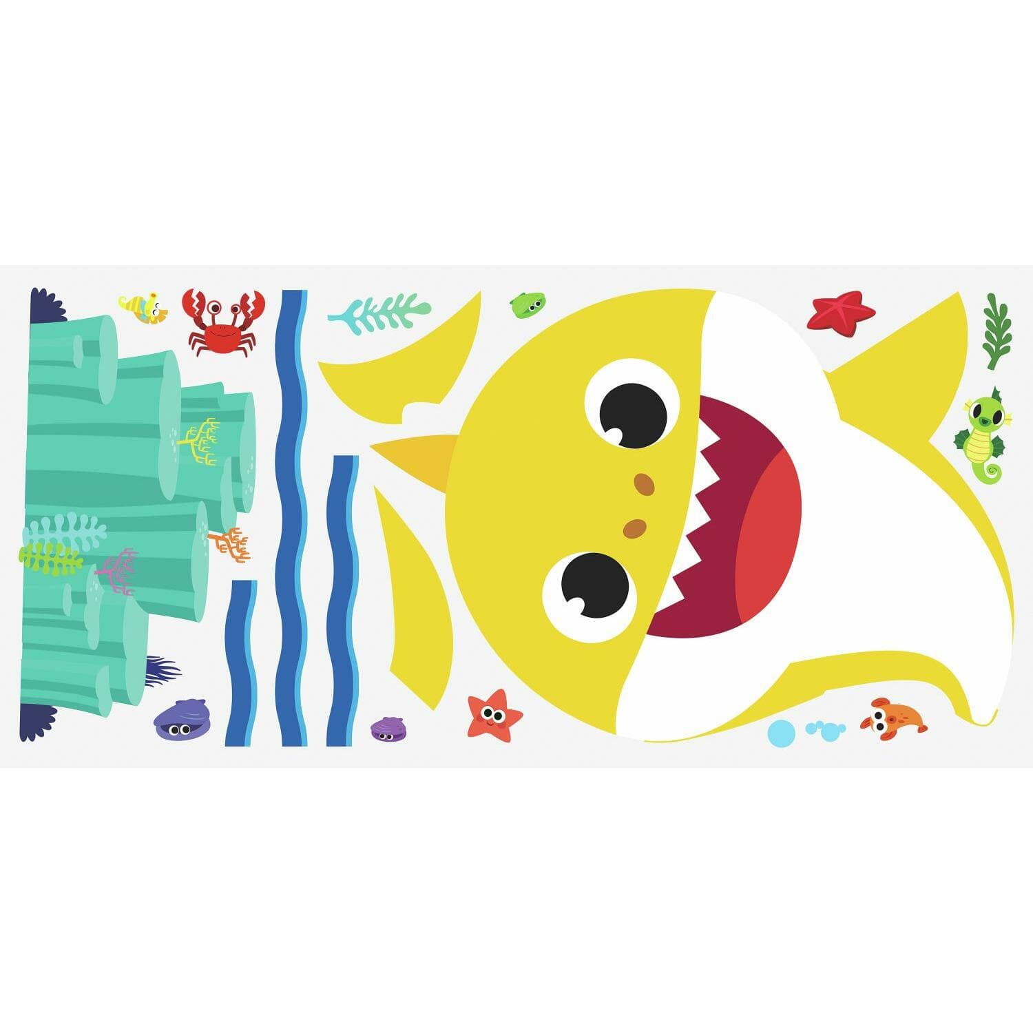 RoomMates Baby Shark Peel & Stick Giant Wall Decals