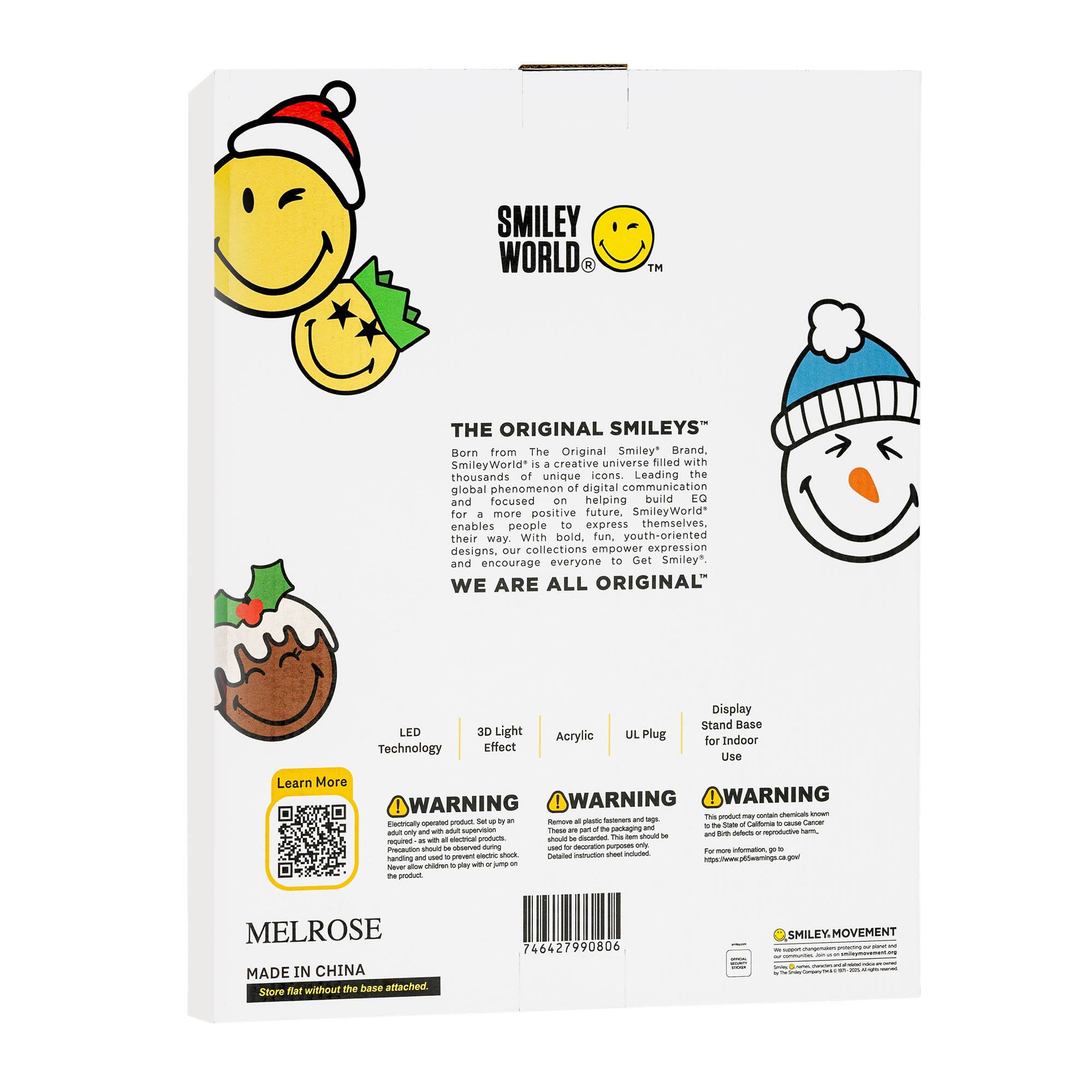 SmileyWorld® 16" Icon with Santa Hat EkkoLight