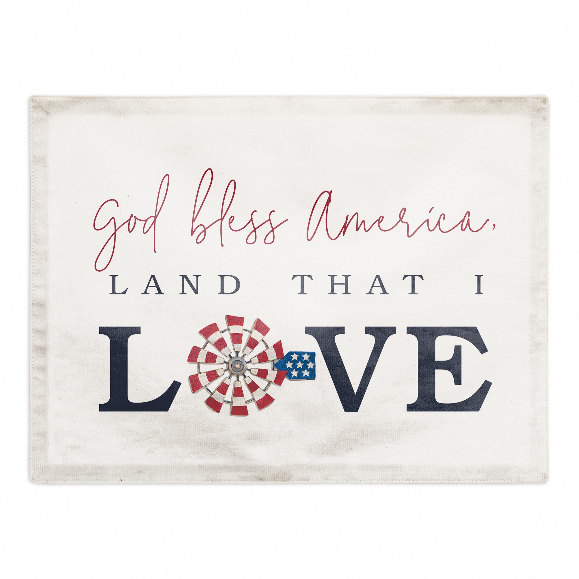 God Bless America Land That I Love Twill Placemat