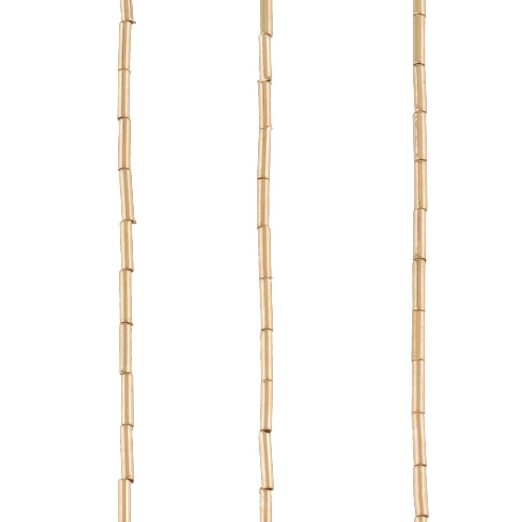 Gold Metal Bugle Beads, 6mm by Bead Landing™