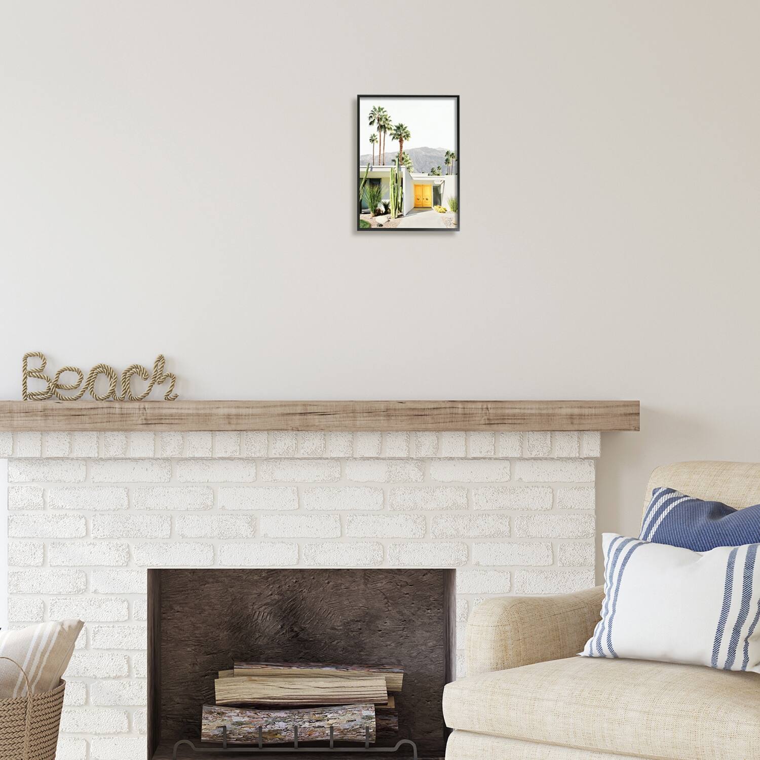 Stupell Industries Palm Springs House Photography Framed Giclee Art