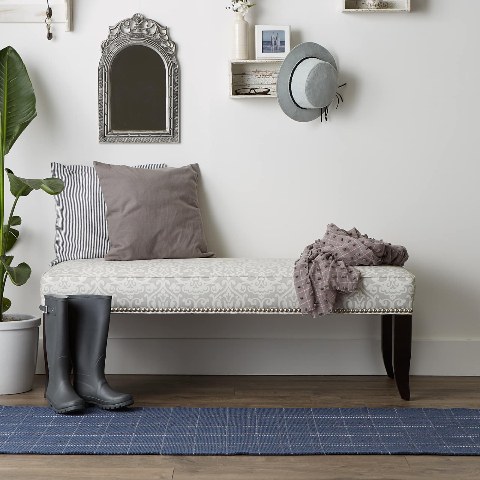 DII® Variegated Plaid Recycled Yarn Floor Runner