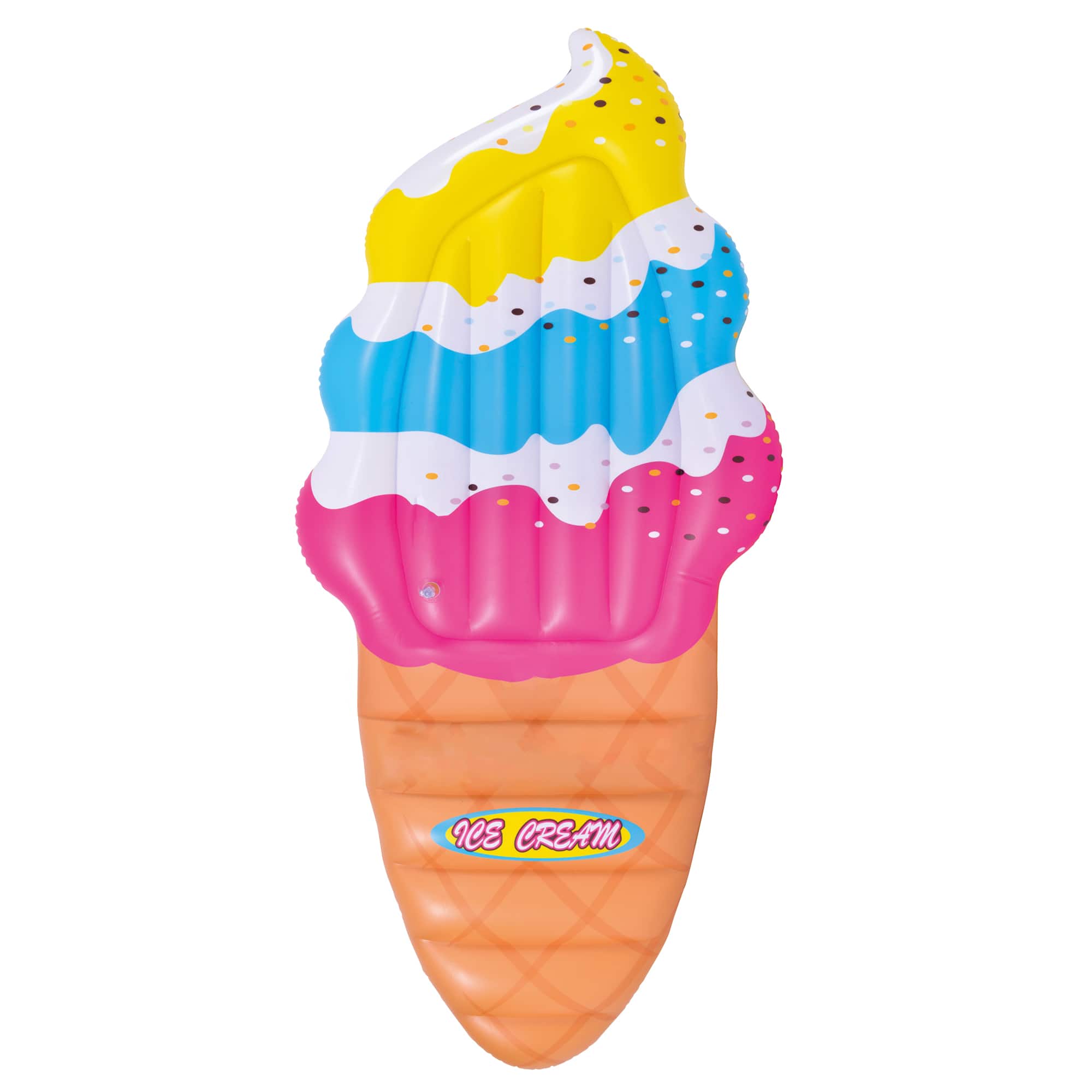 5.5ft. Inflatable Pink & Blue Jumbo Ice Cream Cone Pool Float