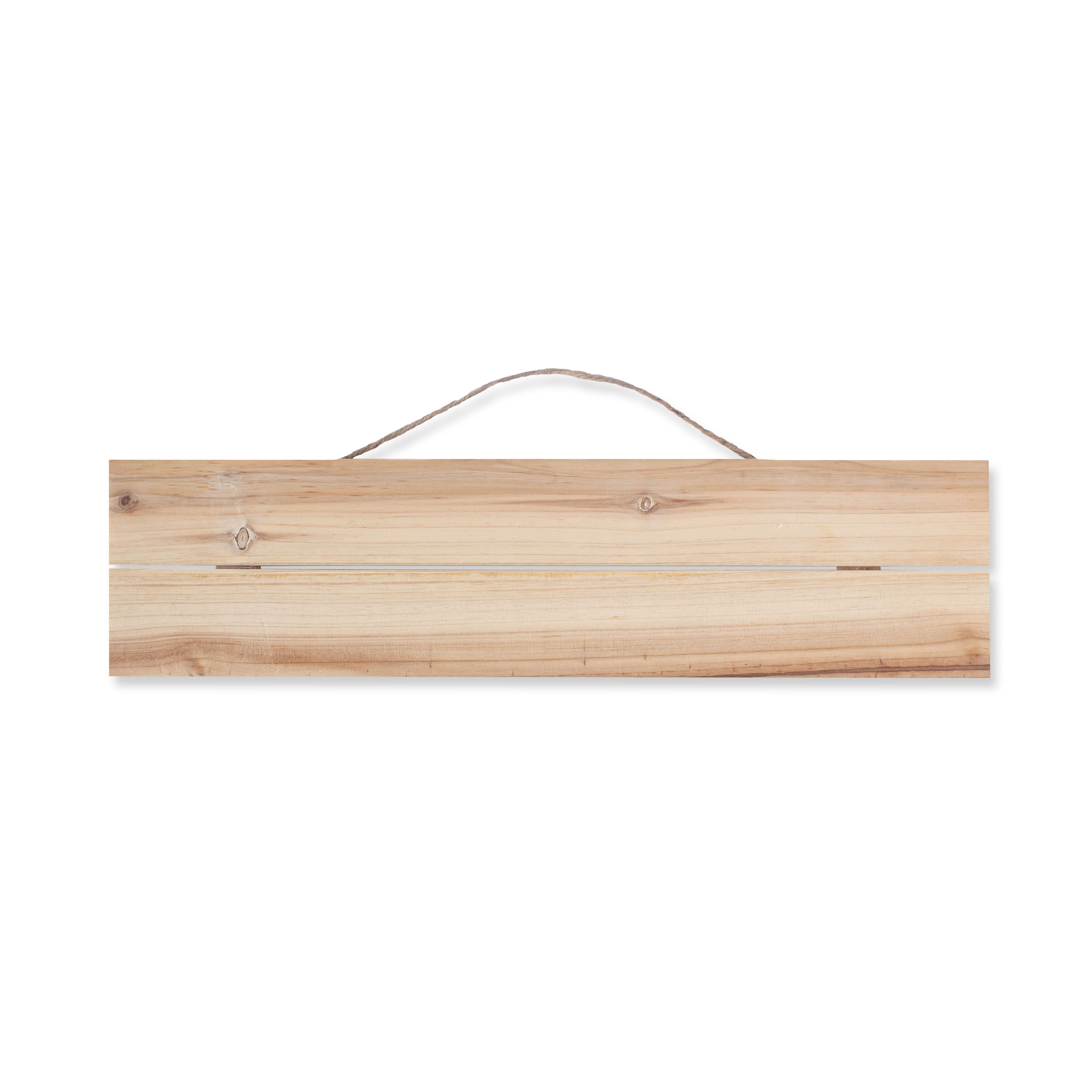 5" x 20" Wood Slats Plaque by Make Market®