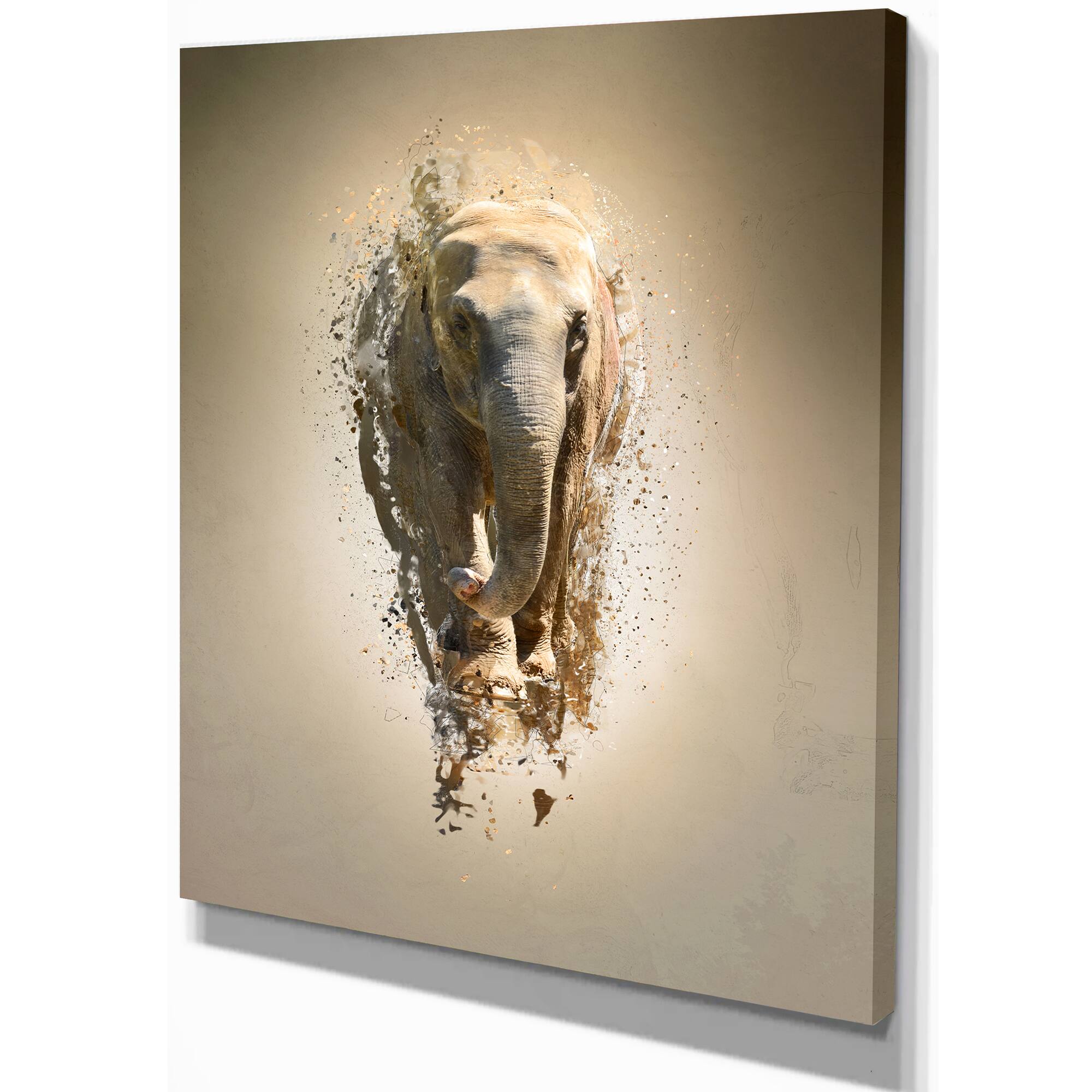 Designart - Mammoth Elephant Walking