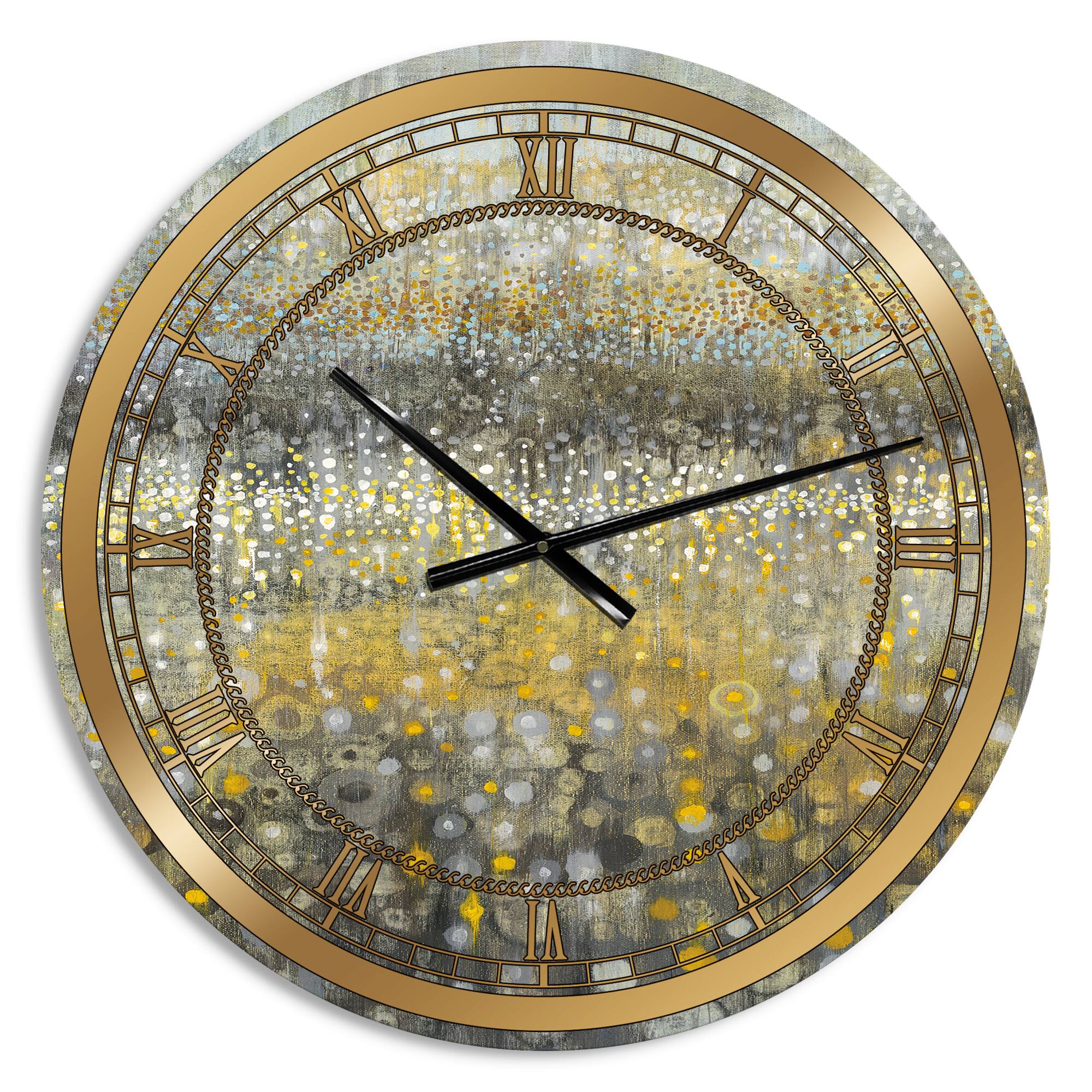 Designart Glam Abstract II Wall Clock