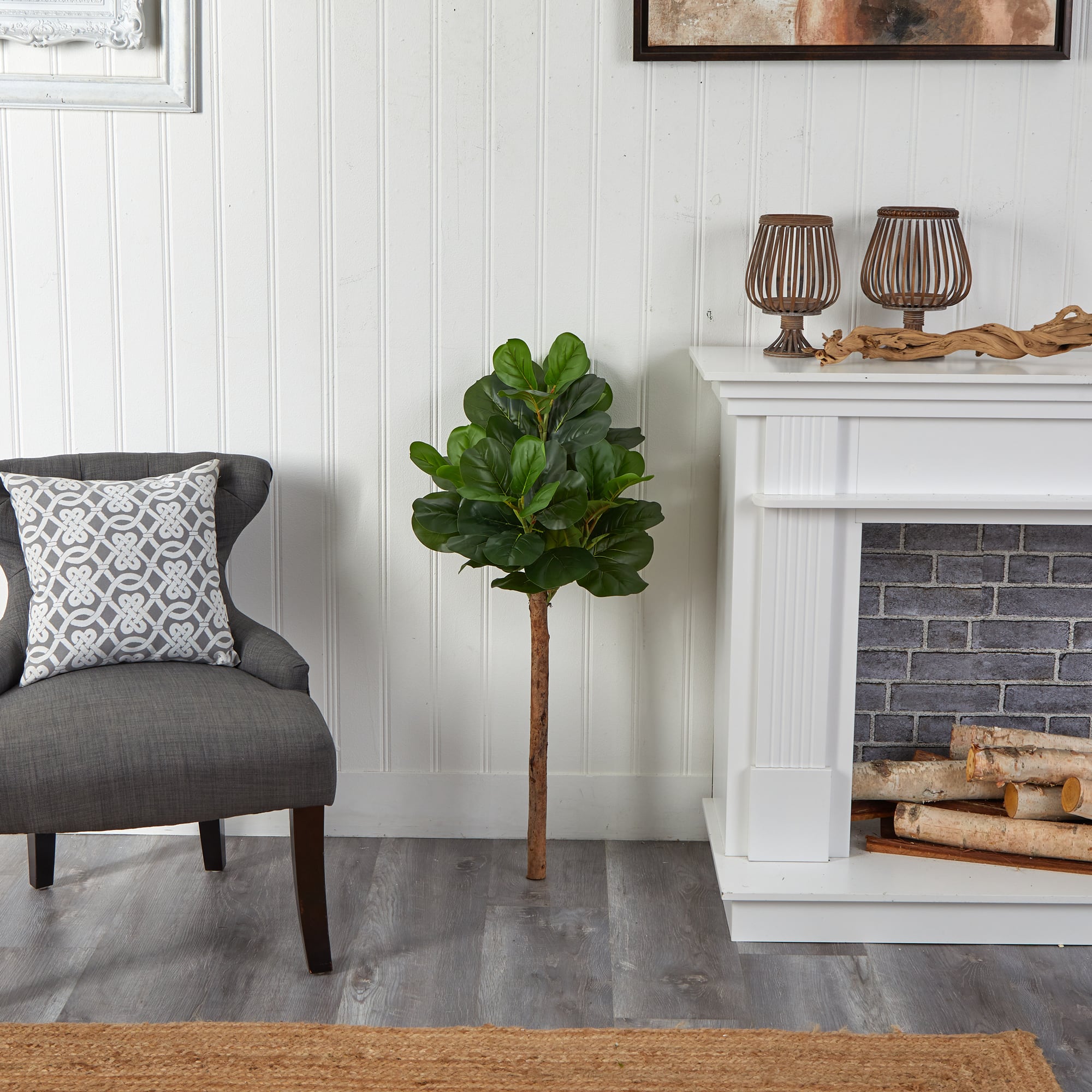 3.5ft. Artificial Fiddle Leaf Tree