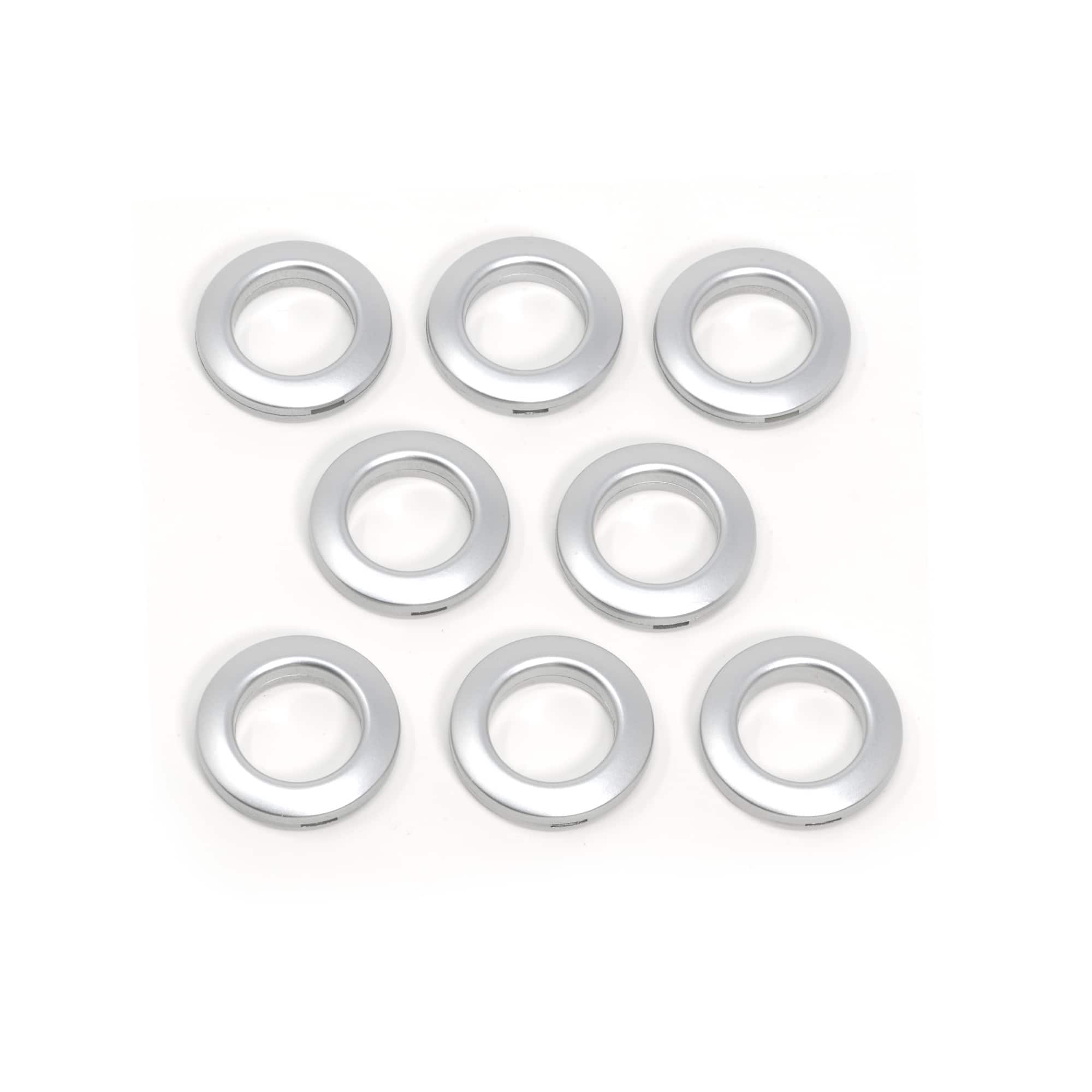Dritz® Home Brushed Silver 1" Curtain Grommets, 8ct.